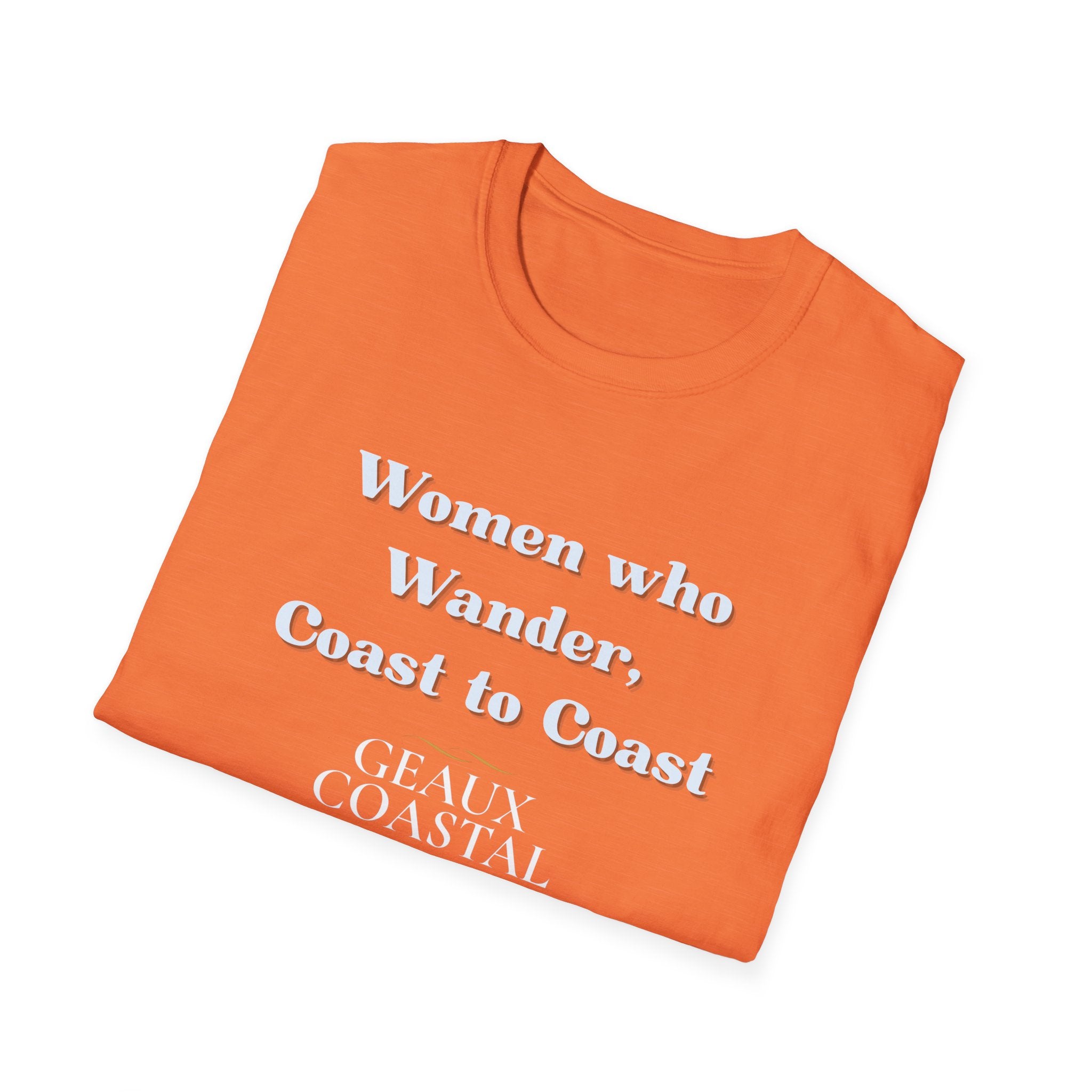Women Soft Relaxed Tee - Women who wander coast to coast