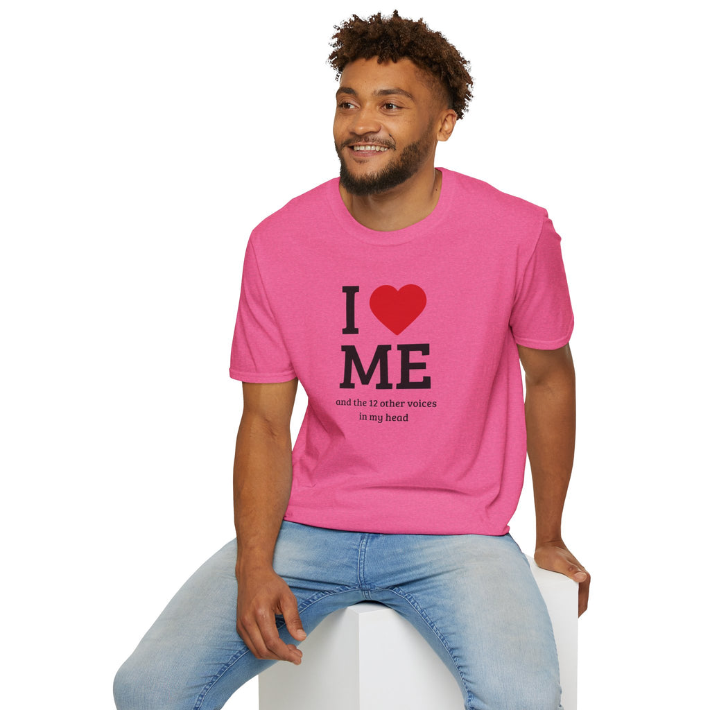 Soft Flexible Tee - Men and Women - I love me and the 12 other voices
