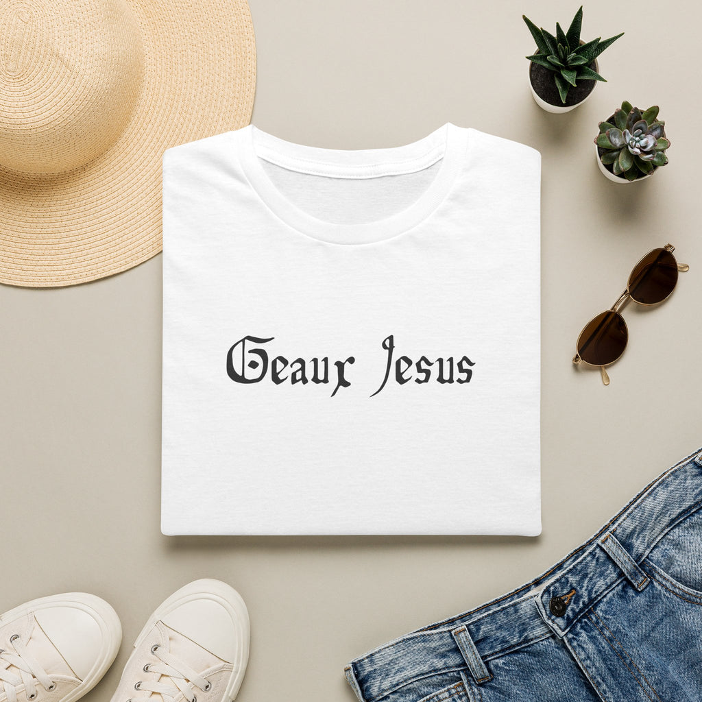 Men and Women Relaxes Soft Tee - Geaux Jesus