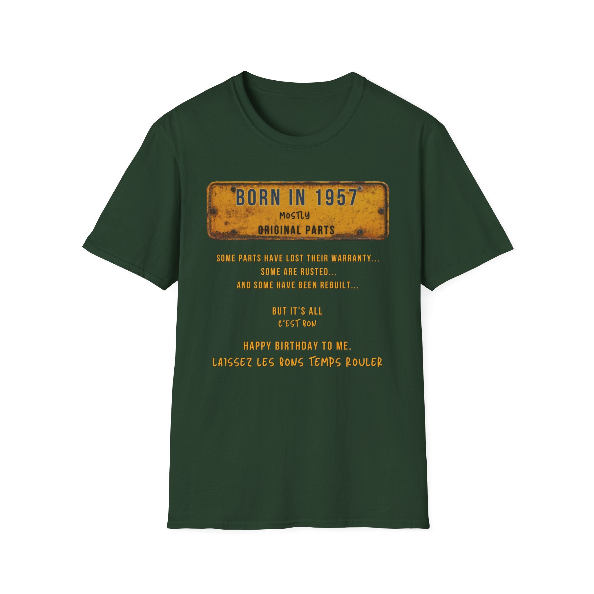 Mens Shirt Relaxed Tee  1957 B Day