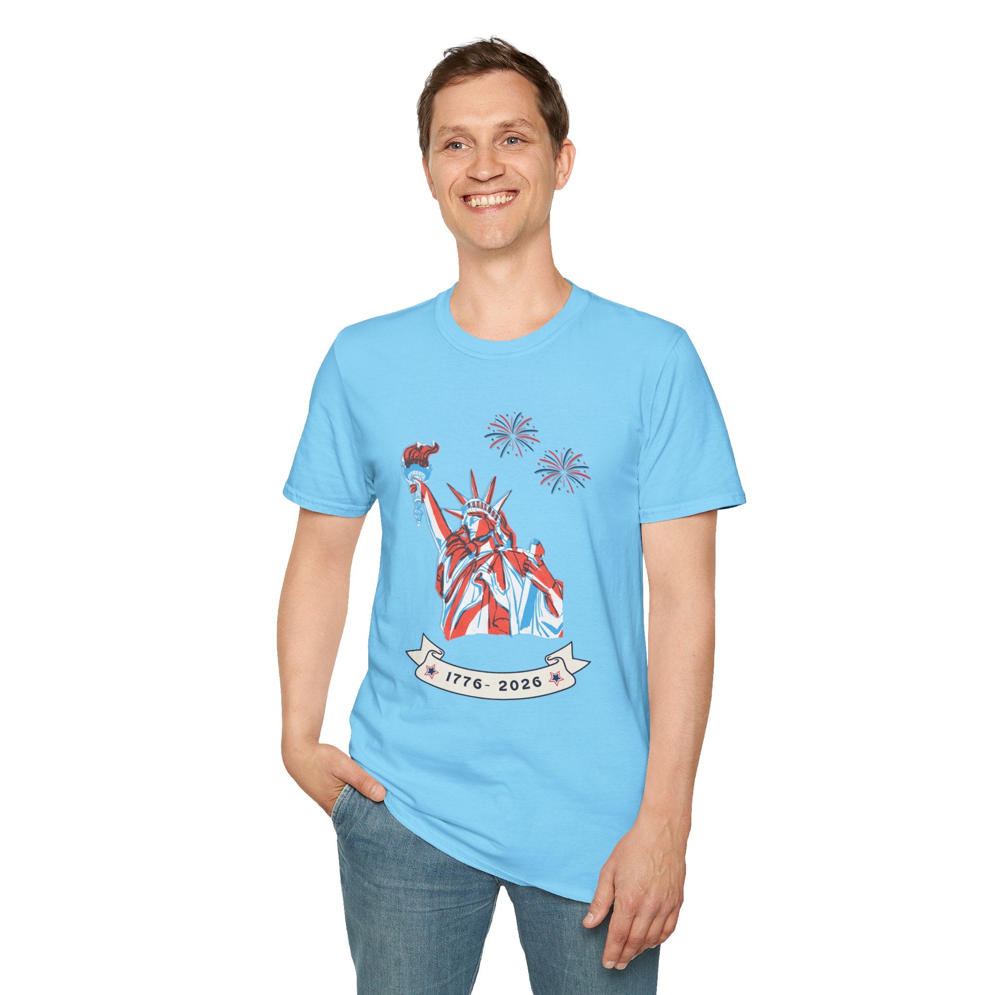 Relaxed Soft Tee- Men & Women - Statue of Liberty 250