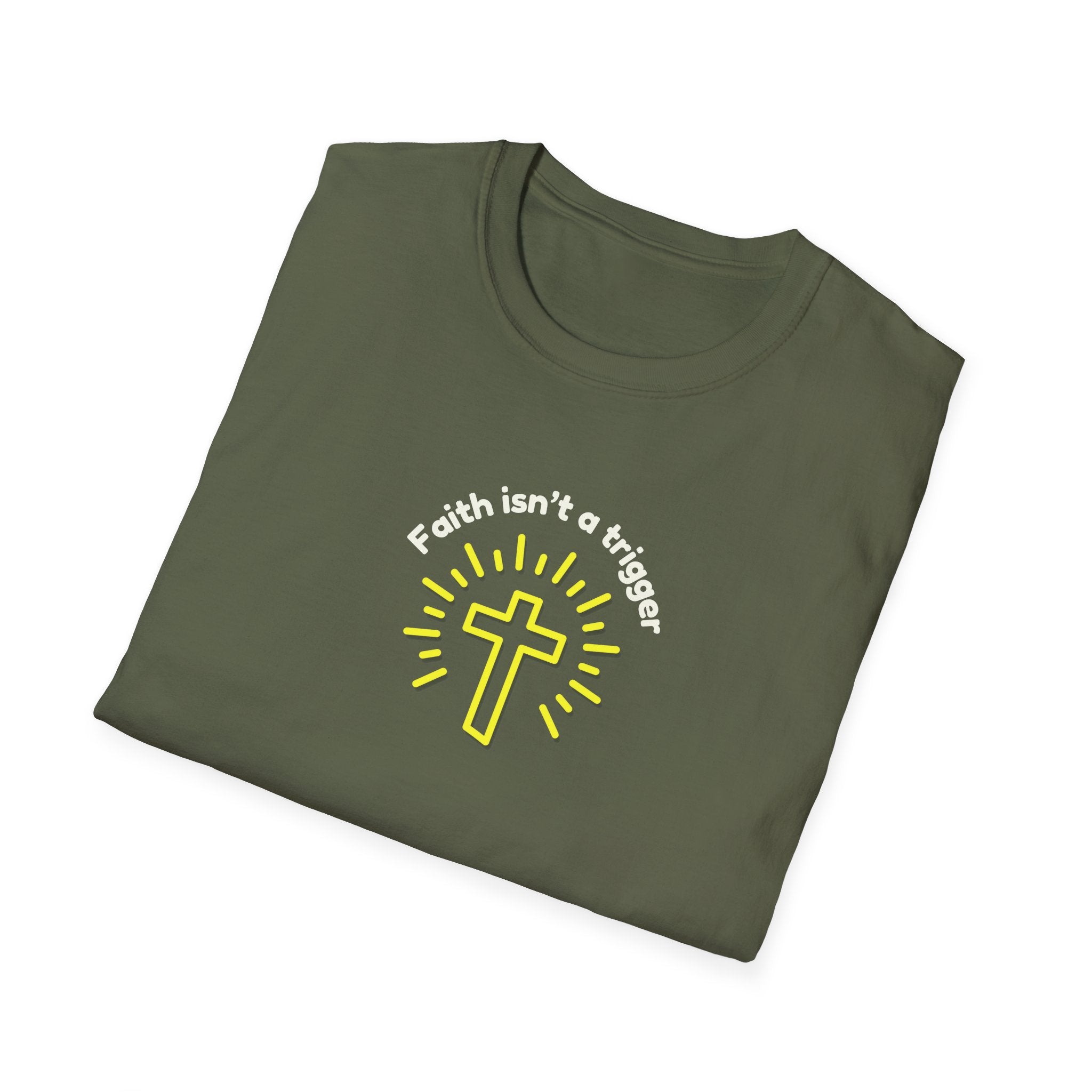 Men's Soft Relaxed tee - Faith isn't a trigger