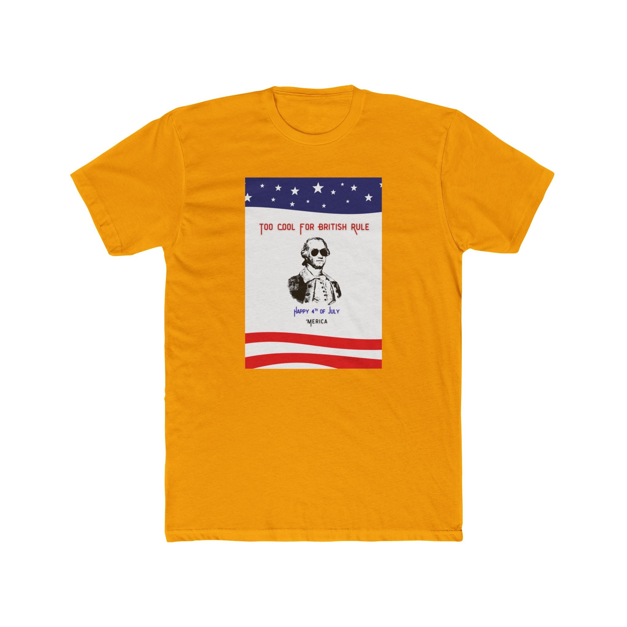 Mens Relaxed Tee - Too Cool for British Rule - 'Merica