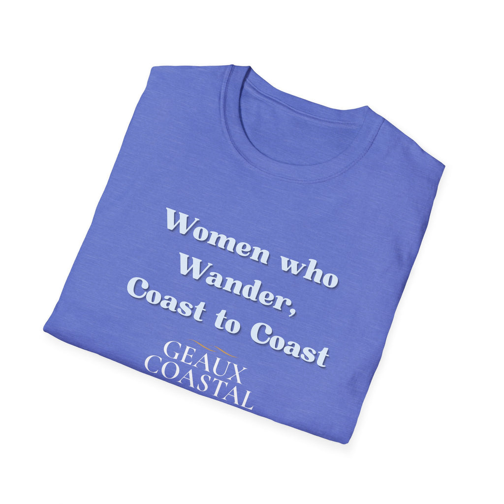 Women Soft Relaxed Tee - Women who wander coast to coast