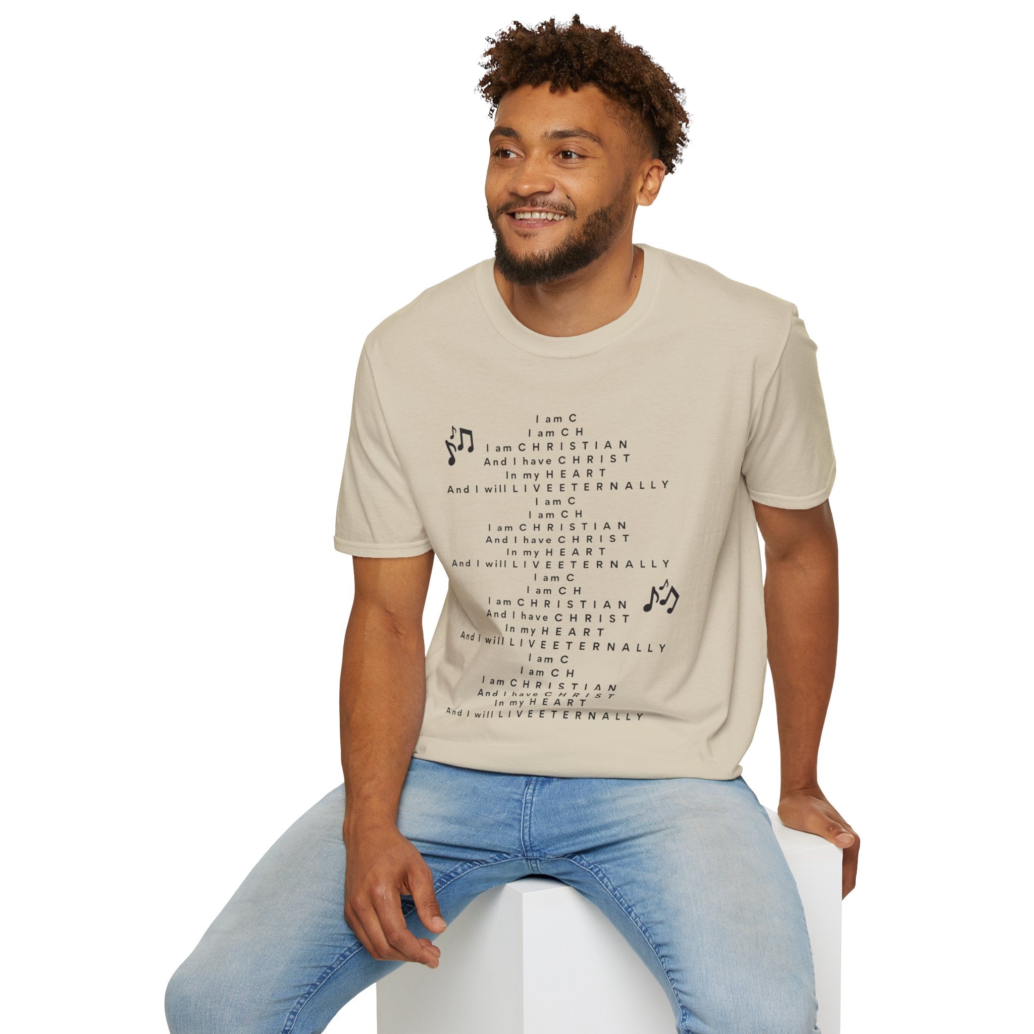Men & Woman Softstyle T-Shirt - "C-h-r-i-s-t-i-a-n" "Song"