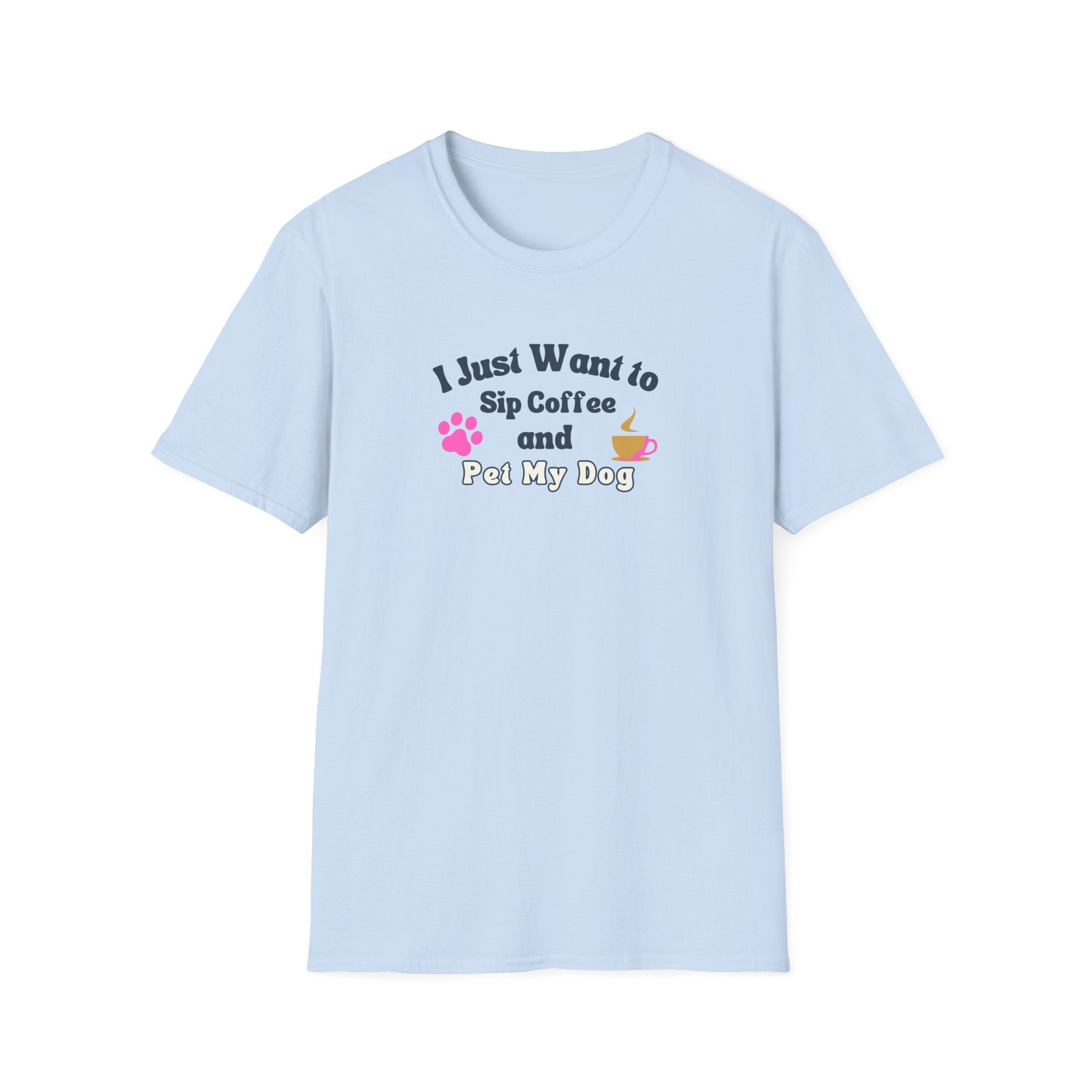 Women's Soft Relaxed Tee - Coffee and Dogs