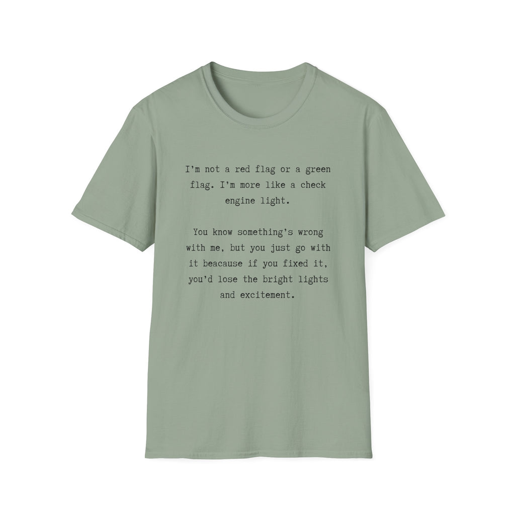 Men and Women Soft Relaxed T Shirts - Green light