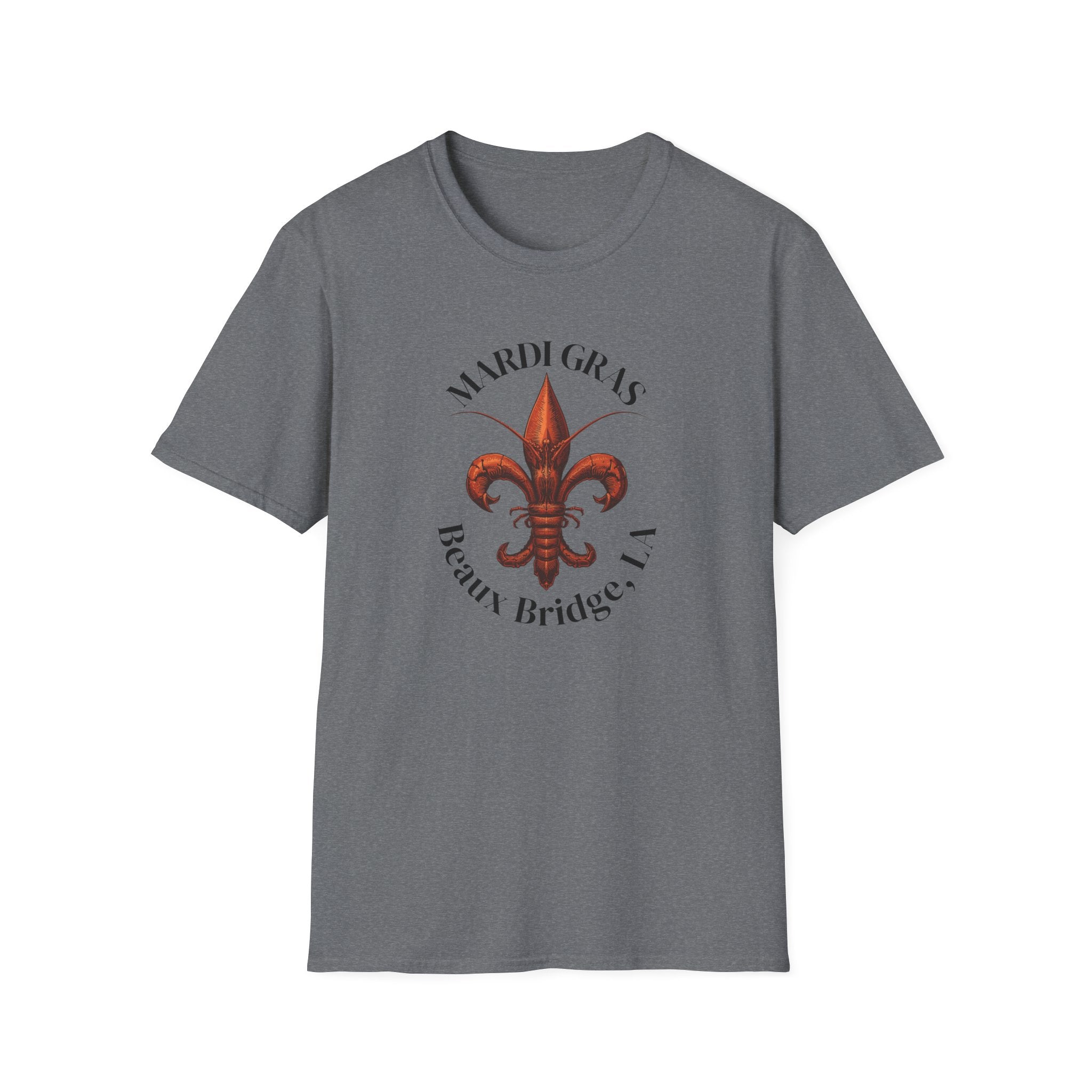relaxed mens tee - beaux bridge mardi gras