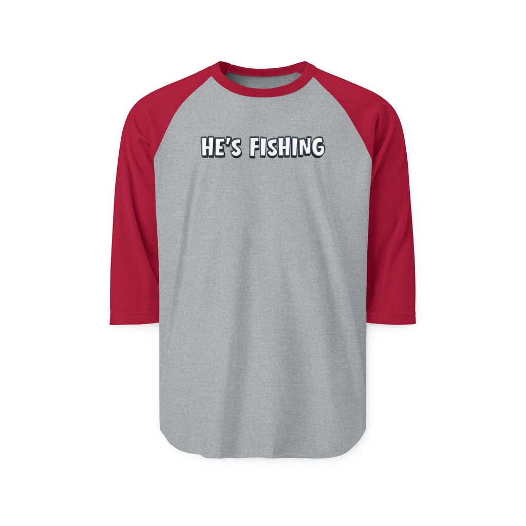 Ladies Three-Quarter Sleeve Tee - Relaxed - He's Fishing Vibe