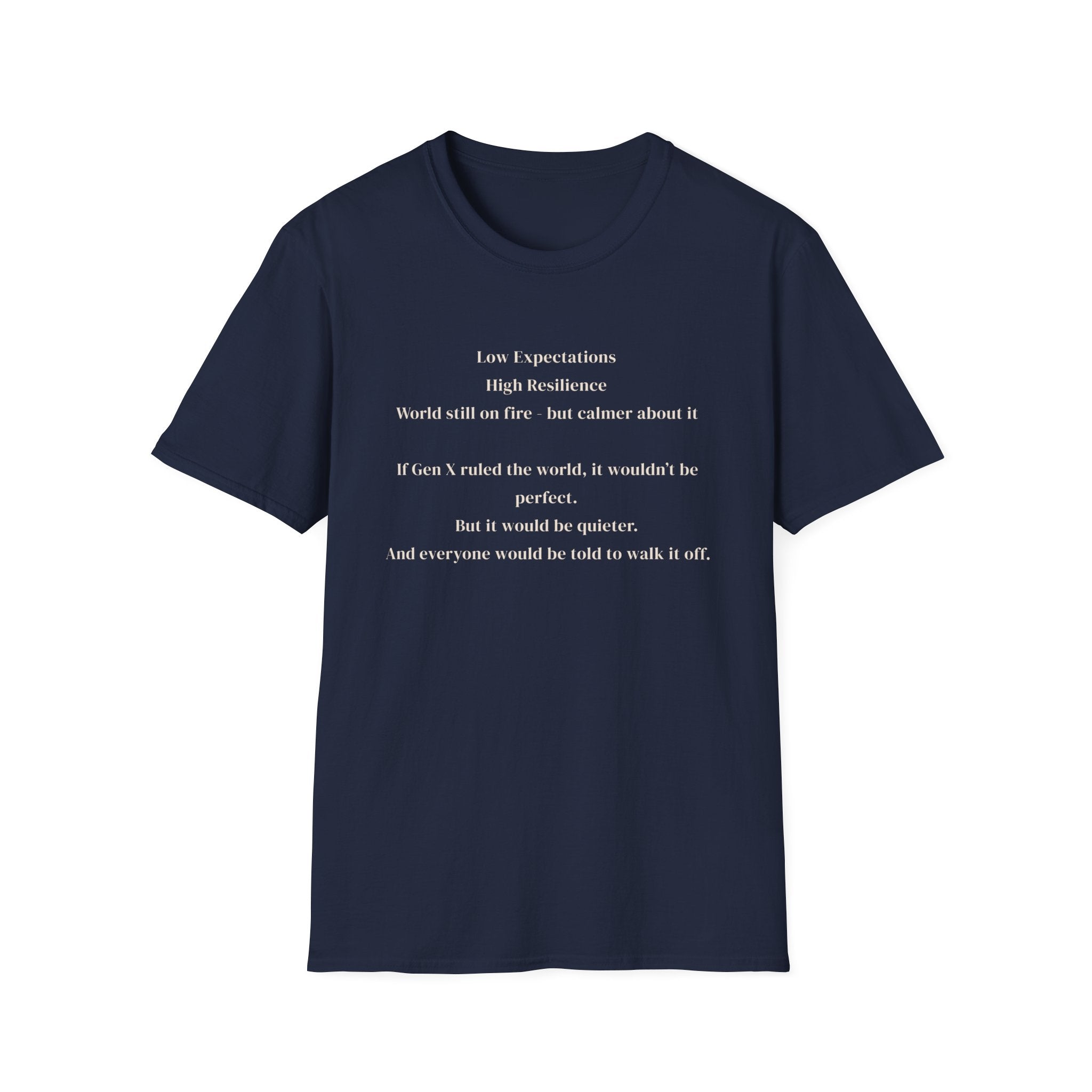 Men's soft tee - Low Expectations  Gen x
