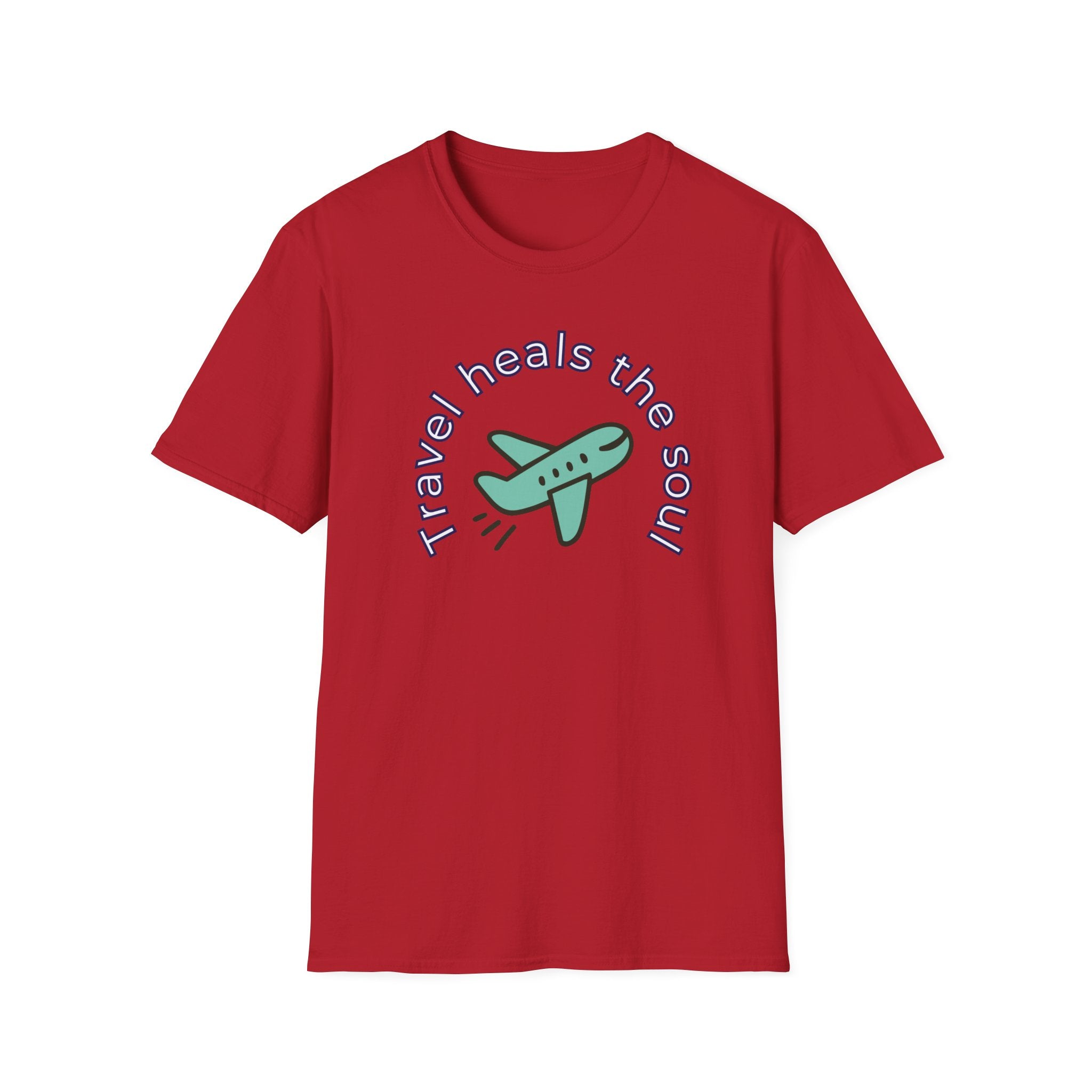Comfty Woman's  Softstyle T-Shirt - "Travel"  "Heals The Soul"