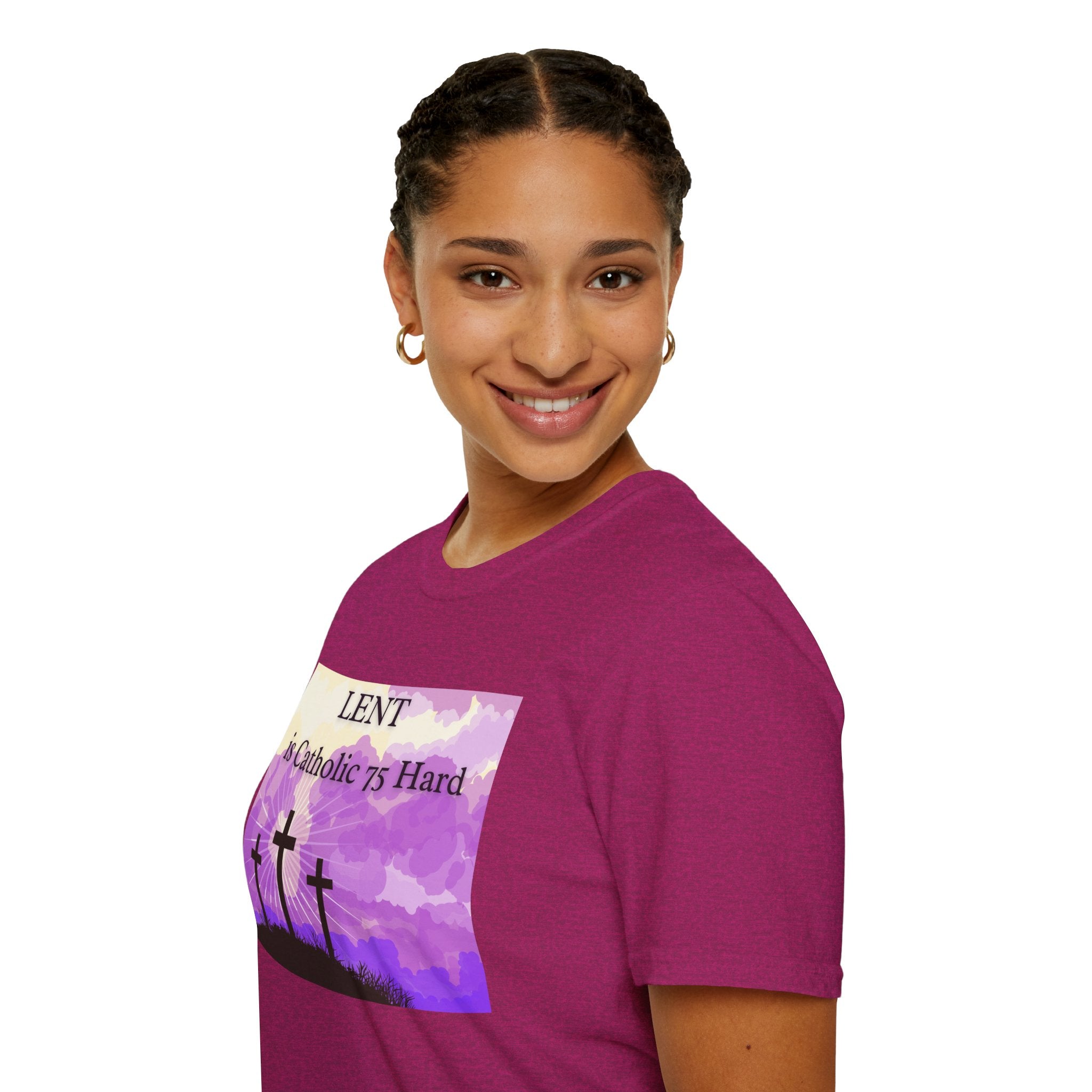 Relaxed Soft Tee Men & Women - Colorful Lent is Catholic 75 Hard