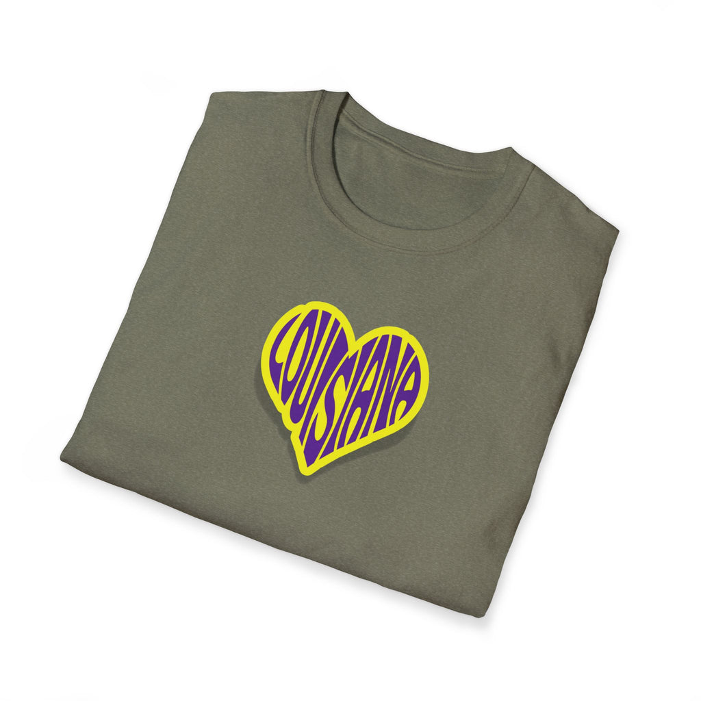 Relaxed Soft Woman's tee - Louisiana heart