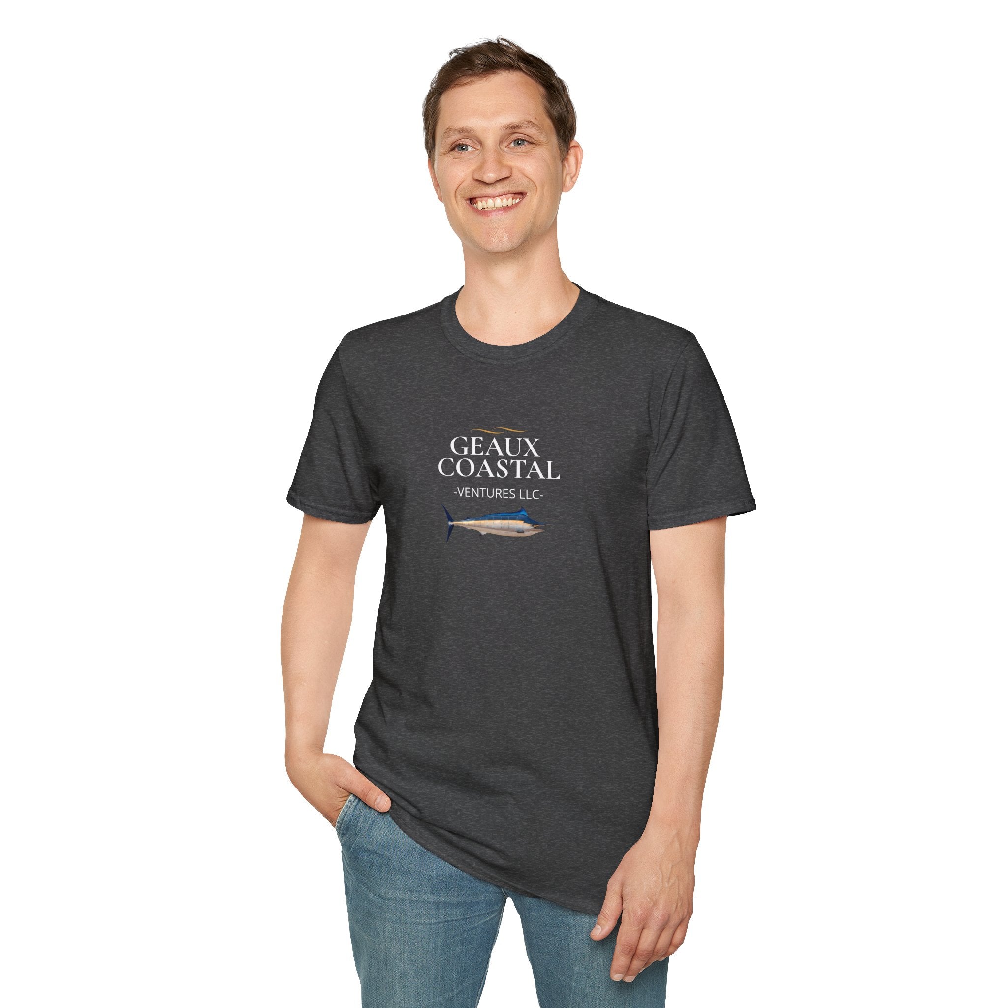 Soft Relaxed Mens Geaux Coastal Marlin Tee