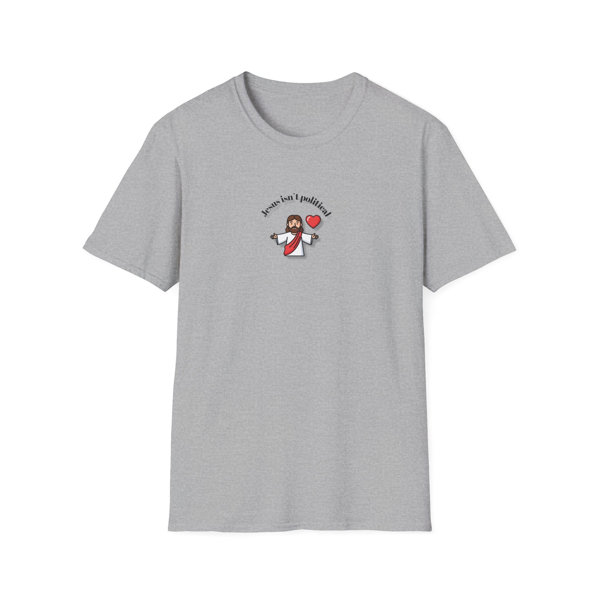 Relaxed Men & Women Soft Tee - Jesus isn't political