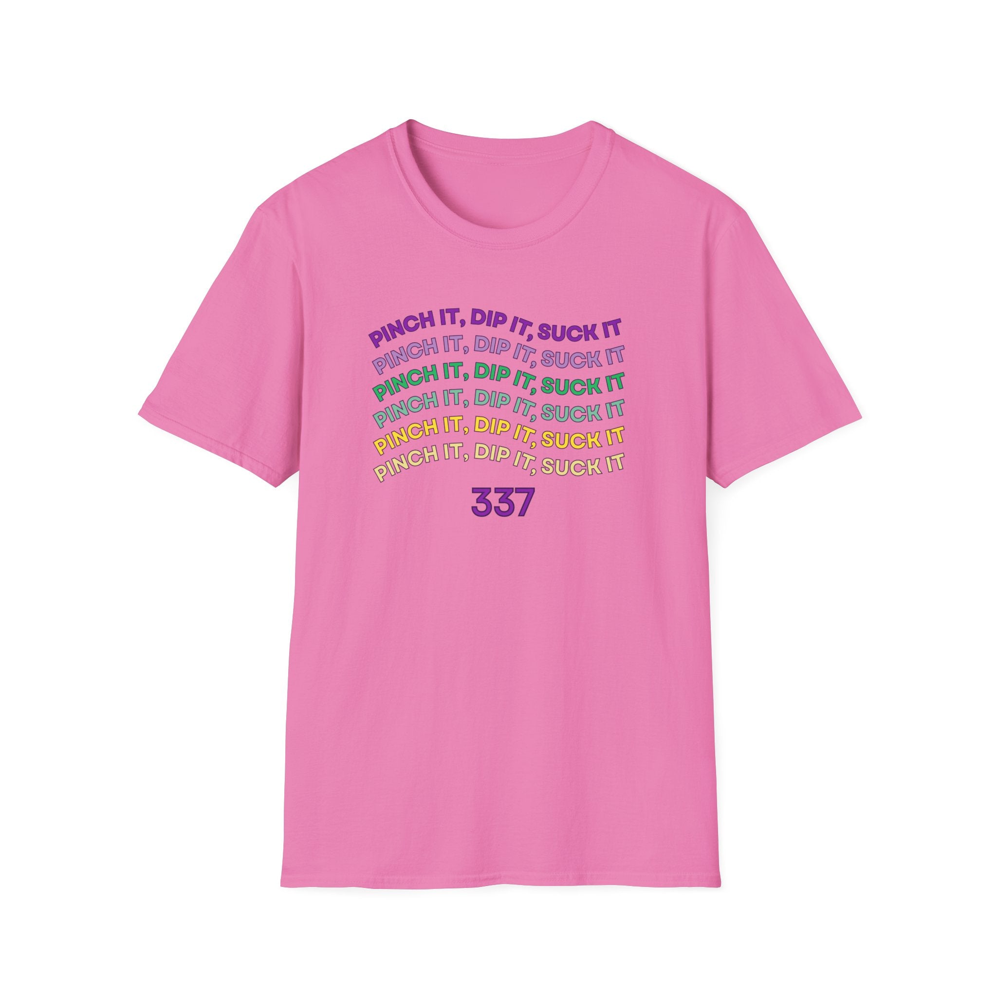 Flexible Soft Tee - (Men & Women) "337" " Mardi Gras"