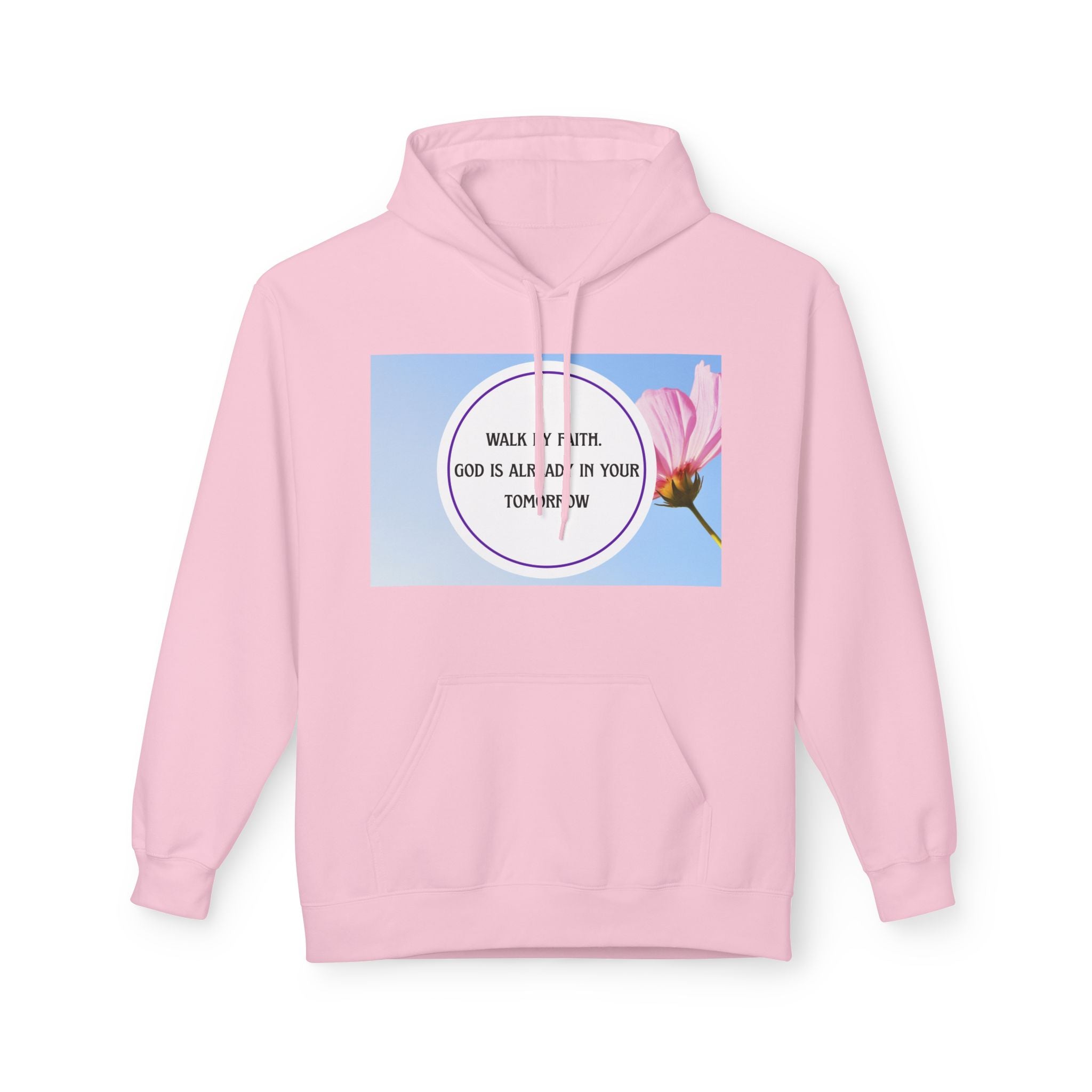 Woman's Midweight  Super Softstyle Fleece Hoodie - Walk by faith