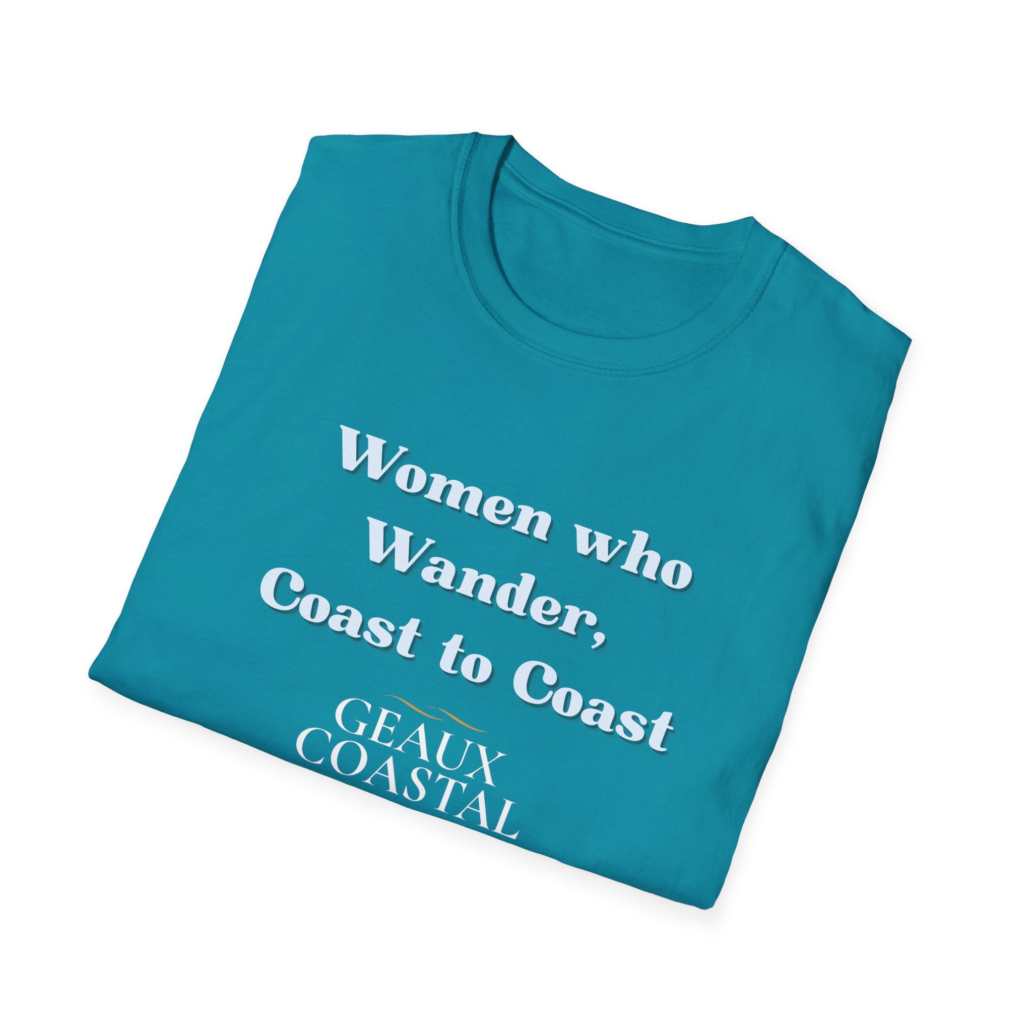 Women Soft Relaxed Tee - Women who wander coast to coast