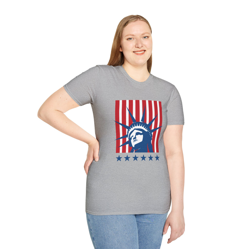 Relaxed Tee for Men & Women- Statue of Liberty