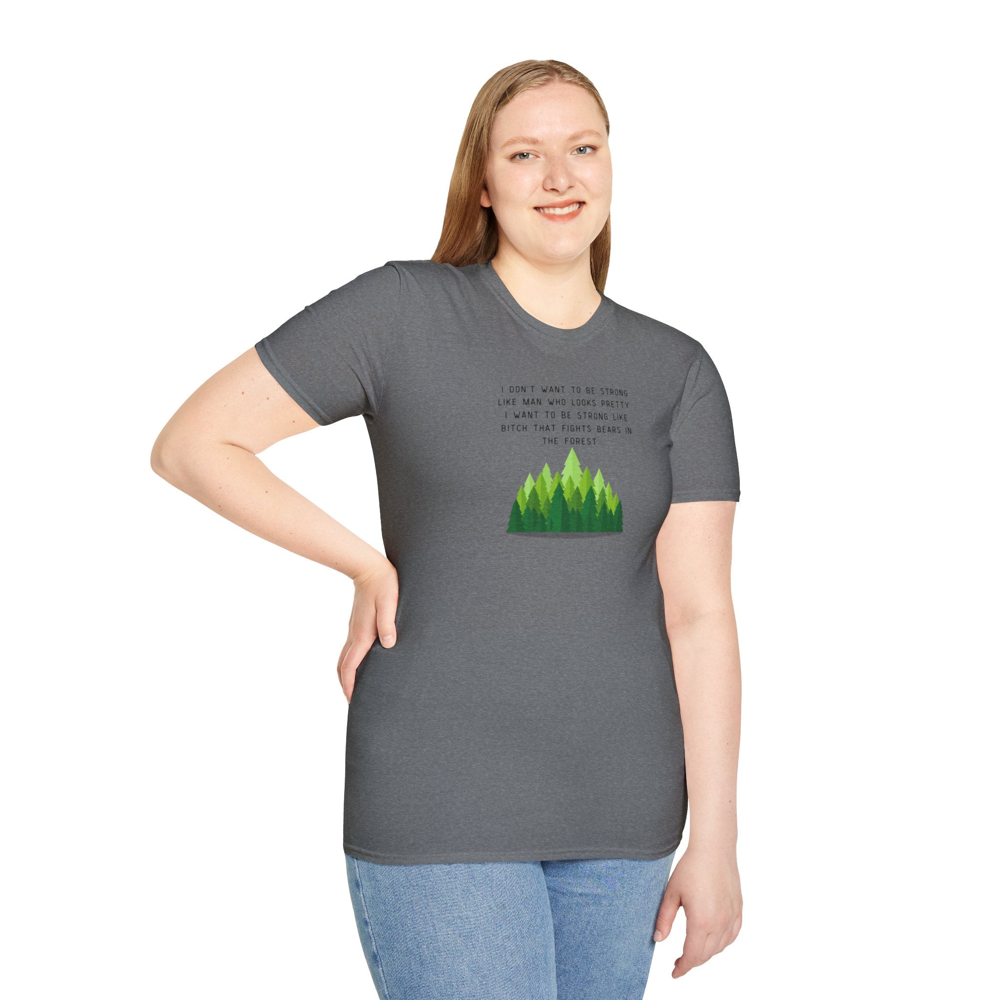 Women's Soft Relaxed Tee - Strong Women - bear