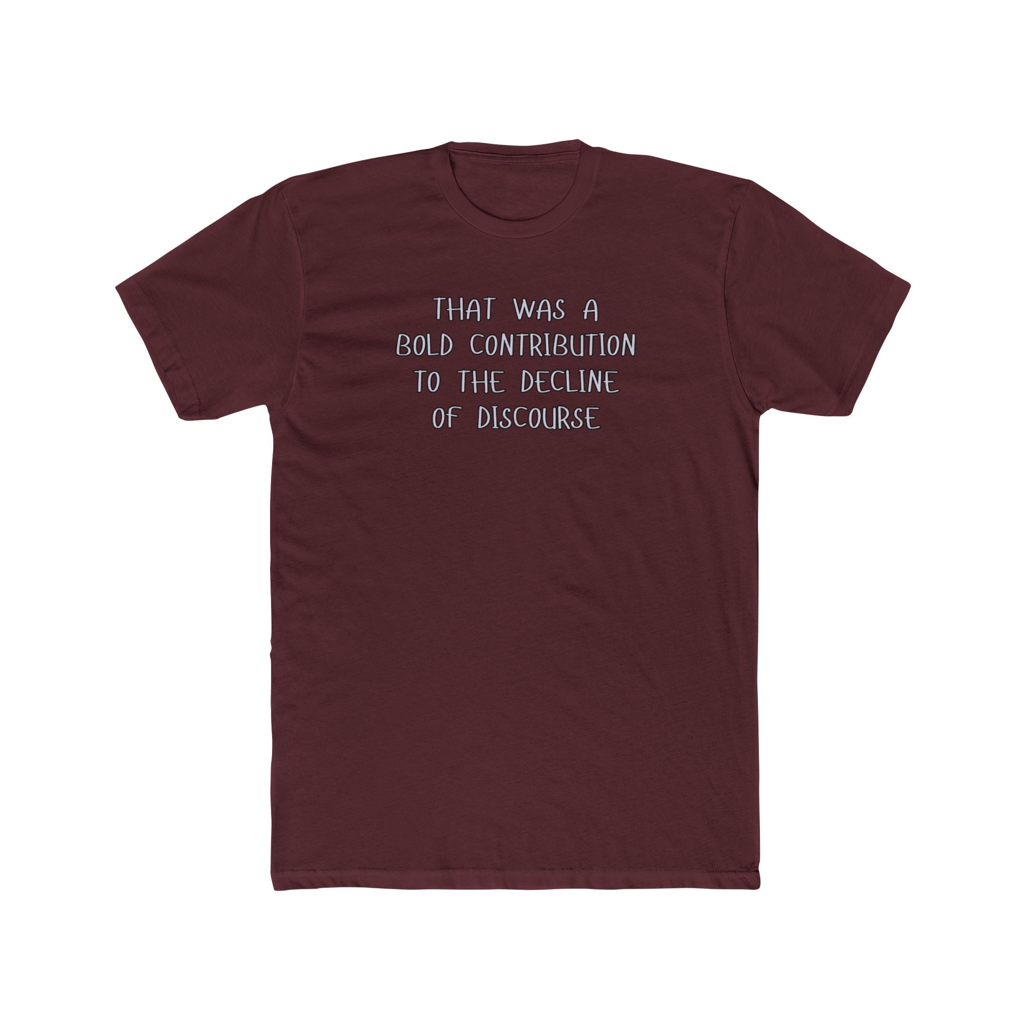 Relaxed Men's Tee - "Bold Contribution"