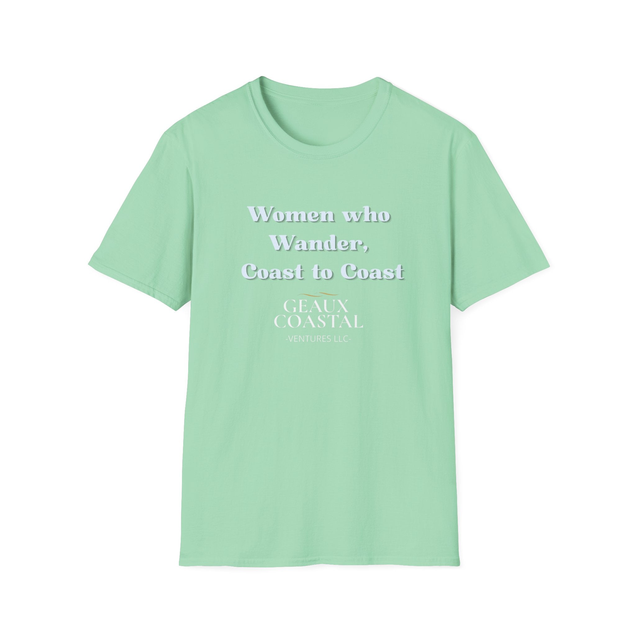 Women Soft Relaxed Tee - Women who wander coast to coast