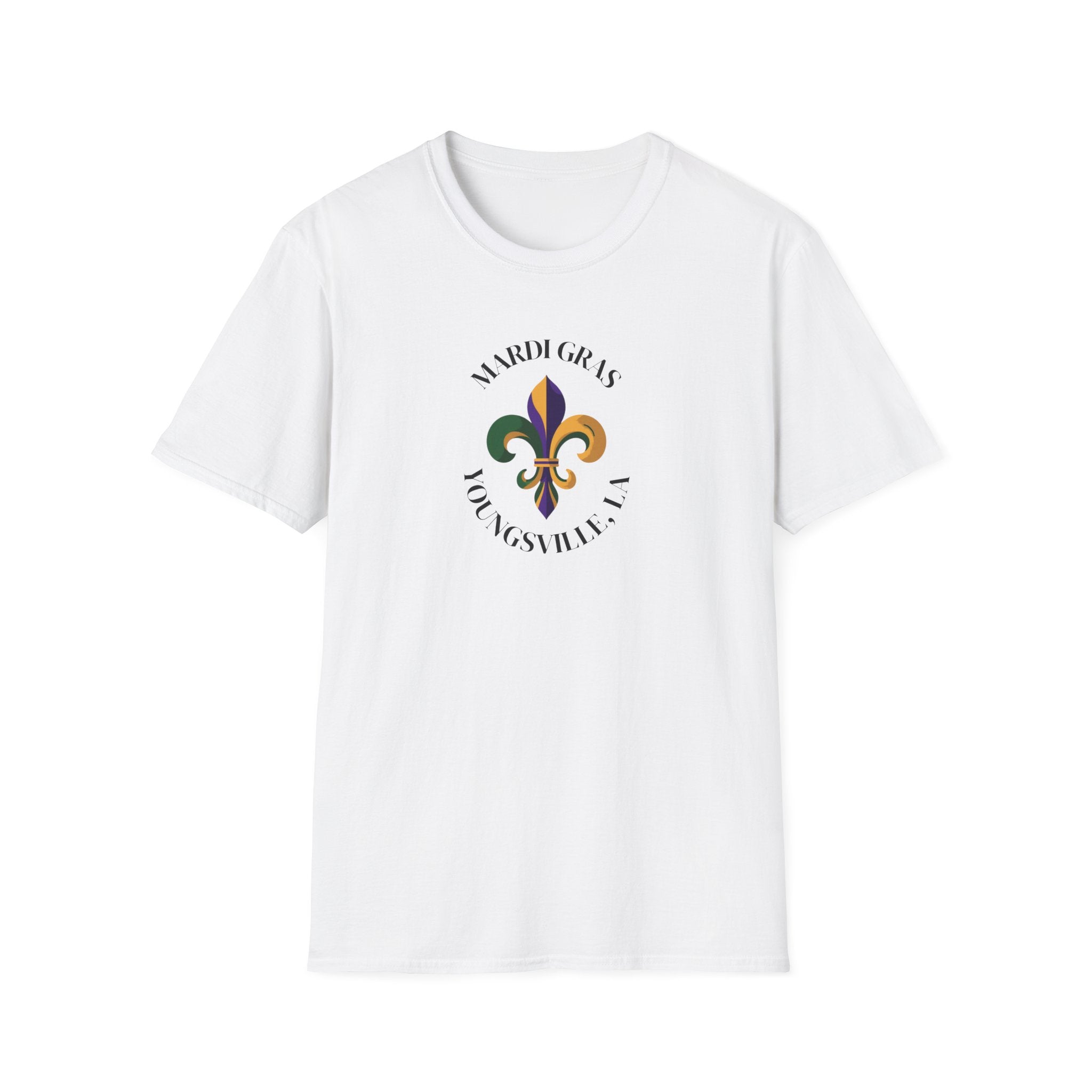 Relaxed Soft T Shirt-  Men and Woman Mardi Gras Youngsville La