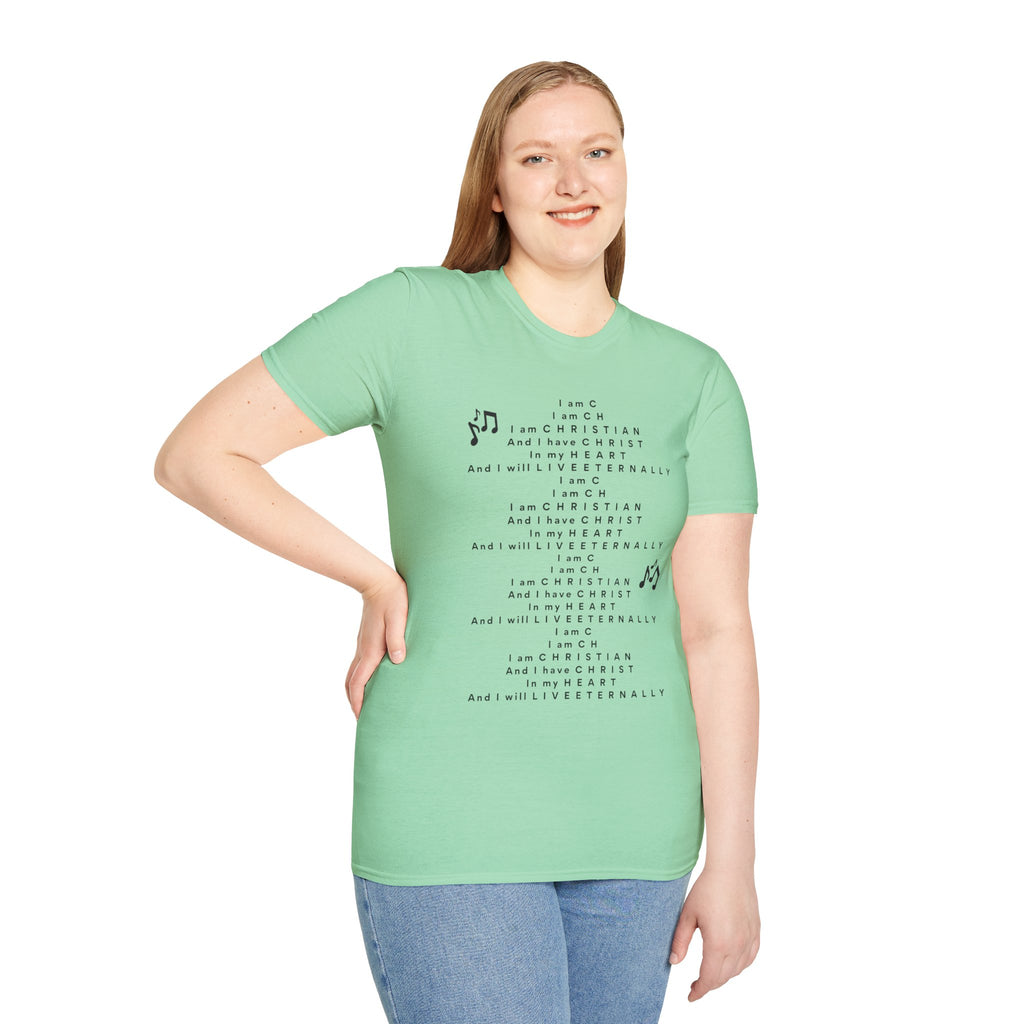 Men & Woman Softstyle T-Shirt - "C-h-r-i-s-t-i-a-n" "Song"