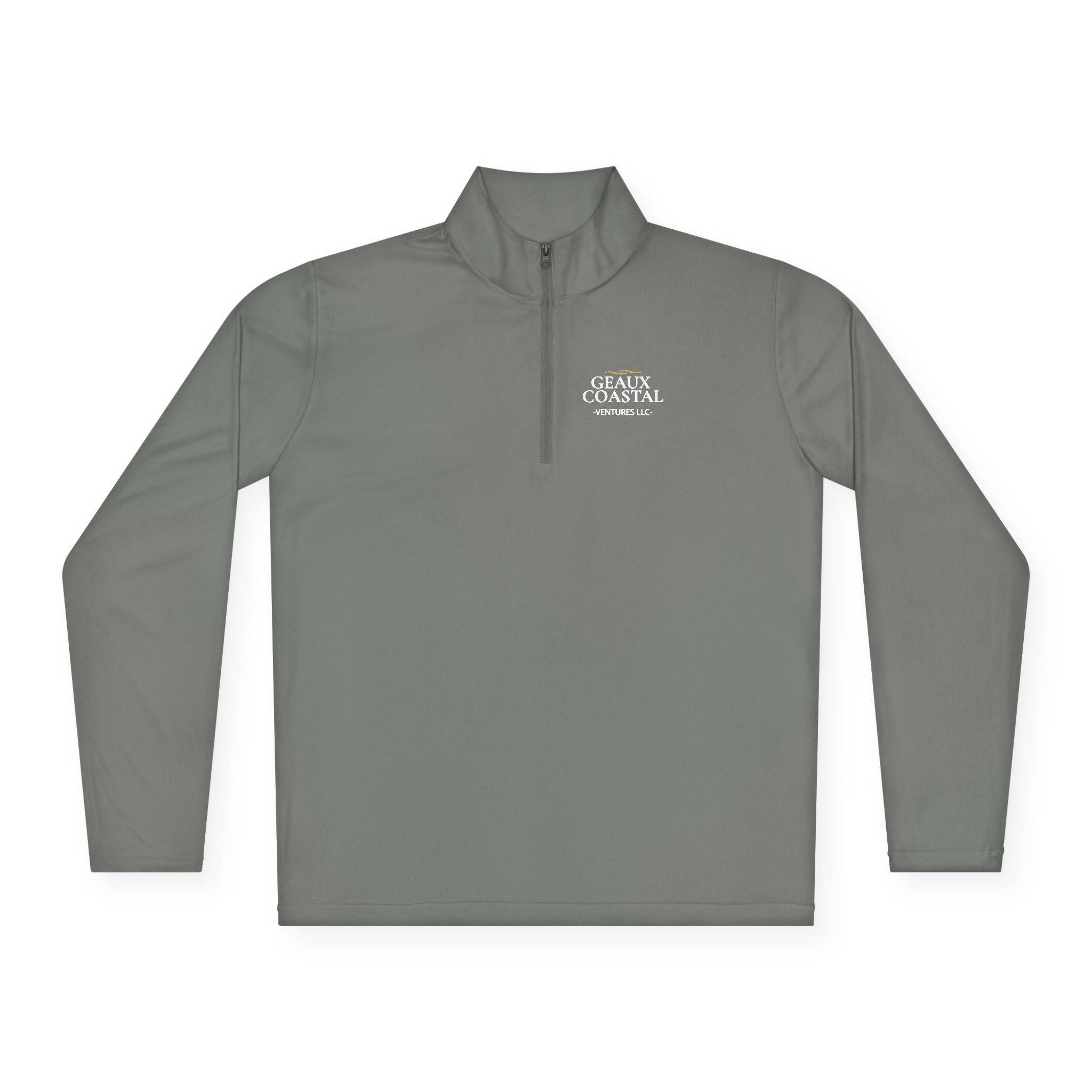 Fishing Quarter-Zip Pullover (Men & Women) -"Geaux Coastal" - Lightweight