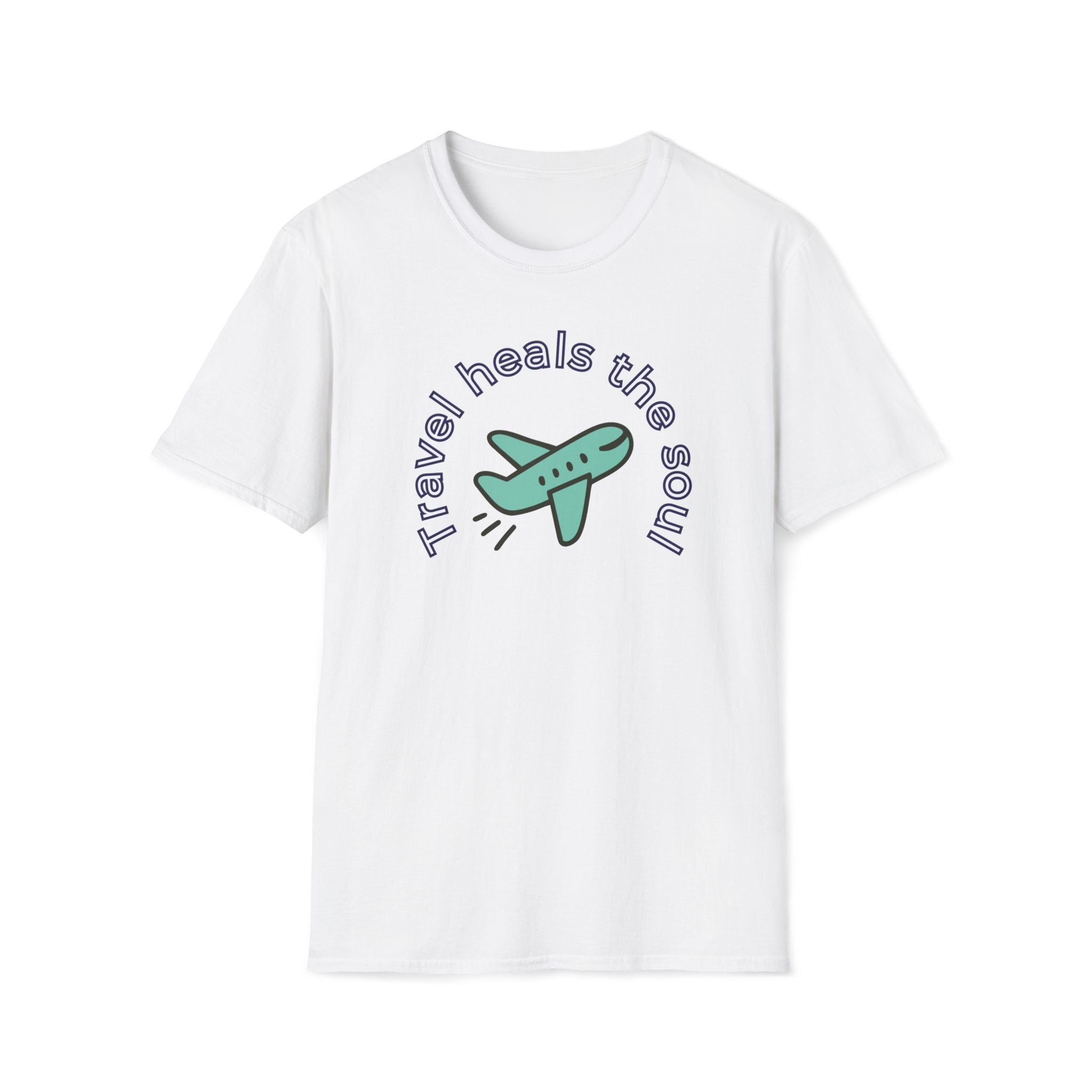 Comfty Woman's  Softstyle T-Shirt - "Travel"  "Heals The Soul"