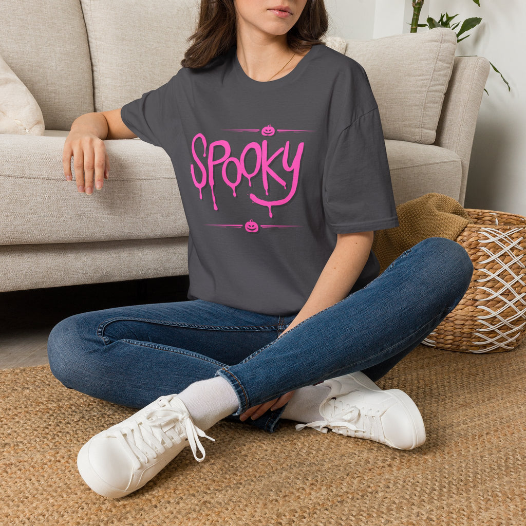 Womens Soft Tee Relaxed - Spooky Halloween Cute Tee
