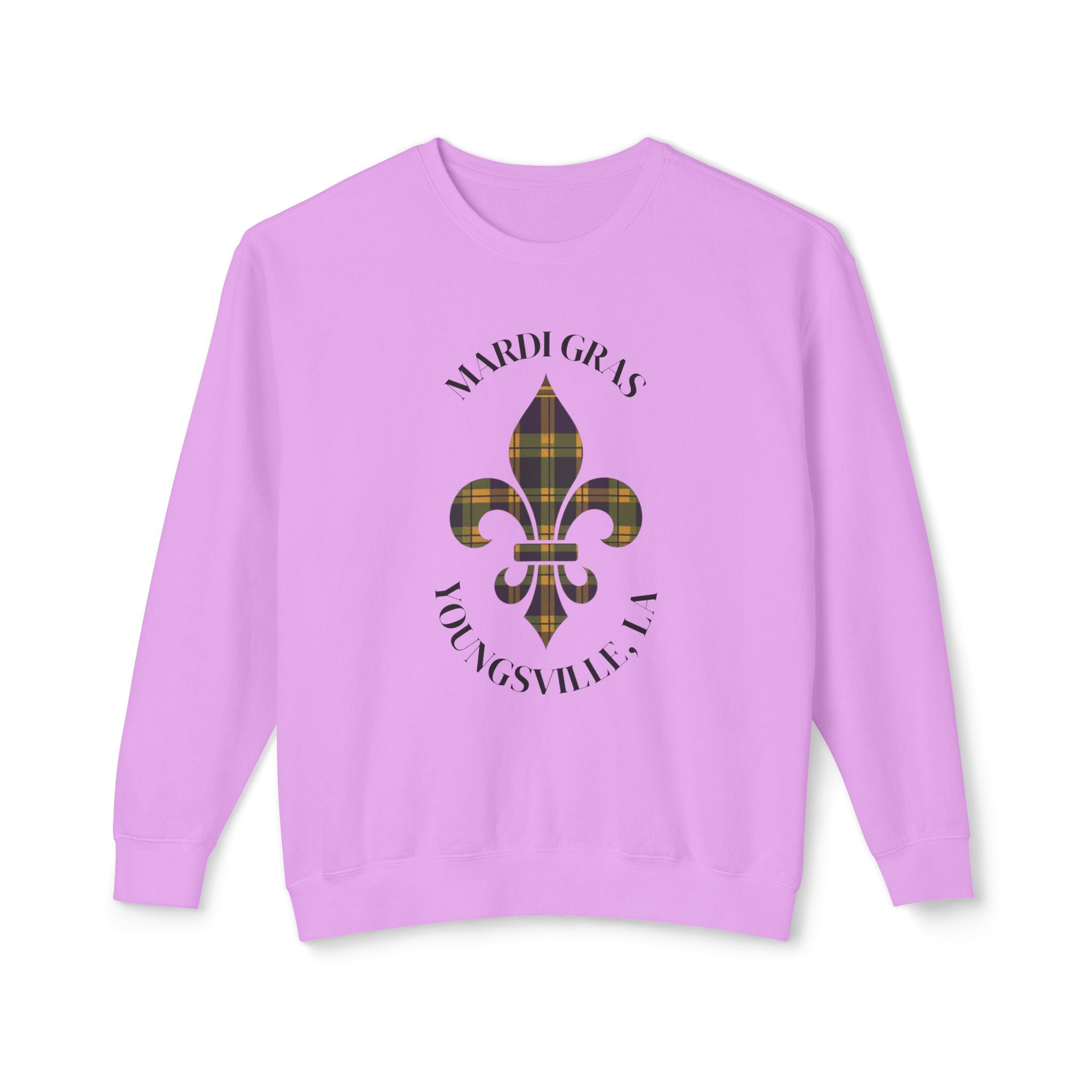 Lightweight Soft Long Sleeve - Mardi Gras Plaid Men & Women
