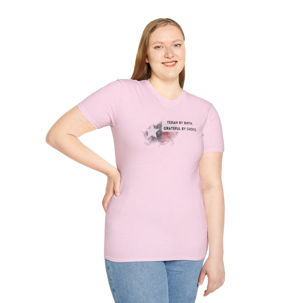 Soft Relaxed Tee - Men and Women- Texan by birth