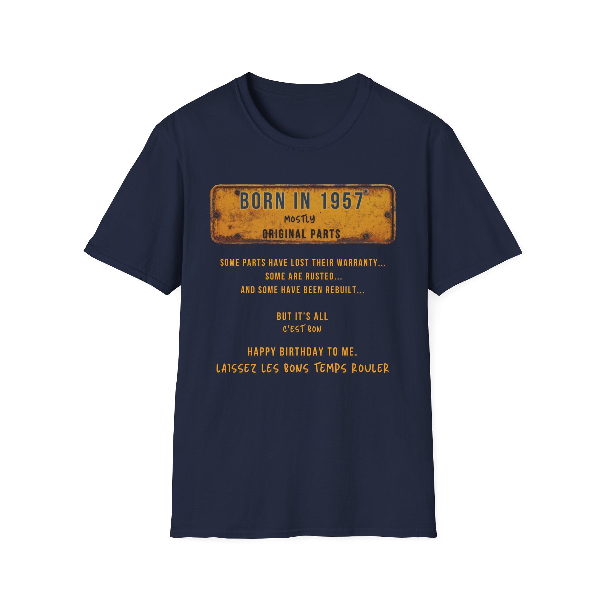 Mens Shirt Relaxed Tee  1957 B Day