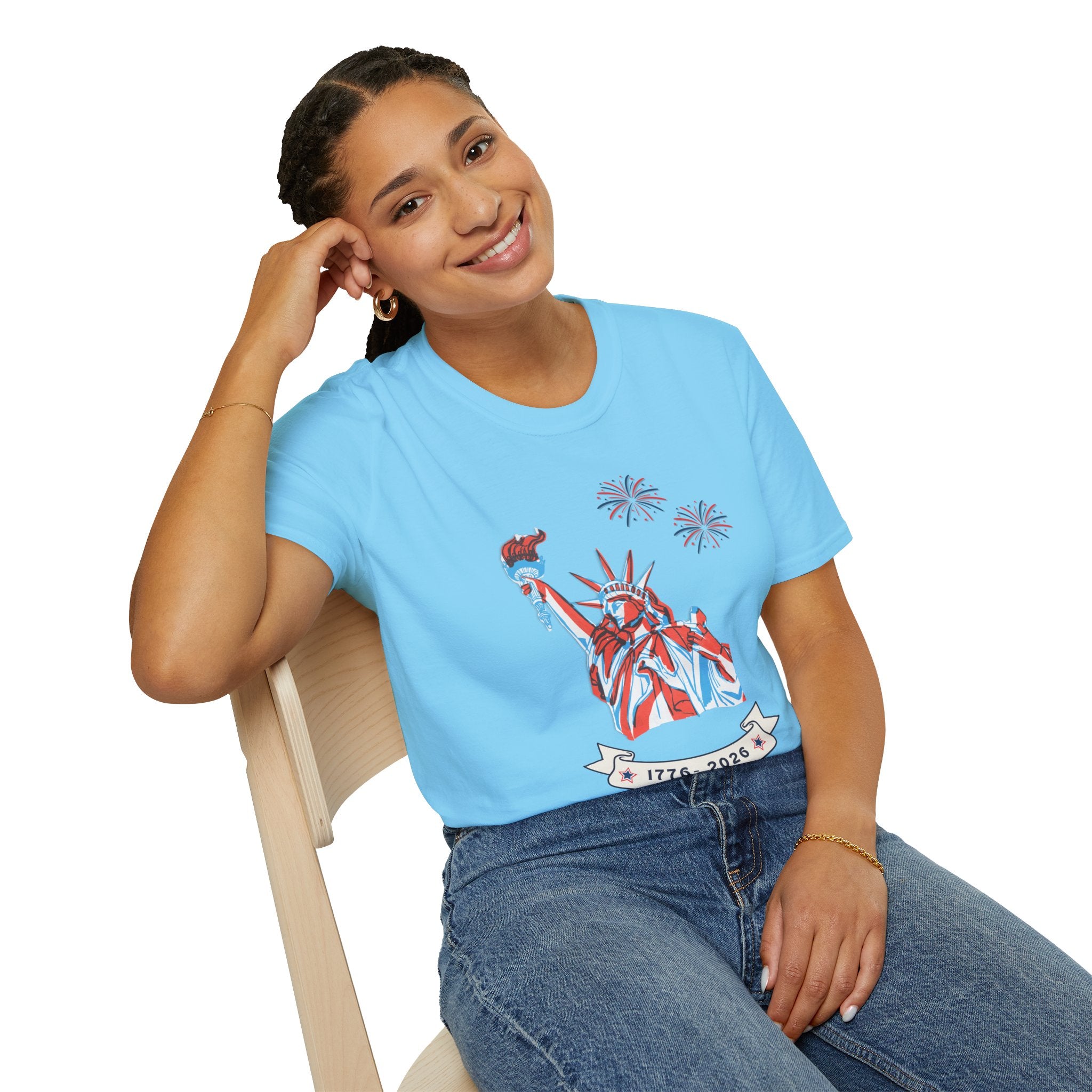 Relaxed Soft Tee- Men & Women - Statue of Liberty 250