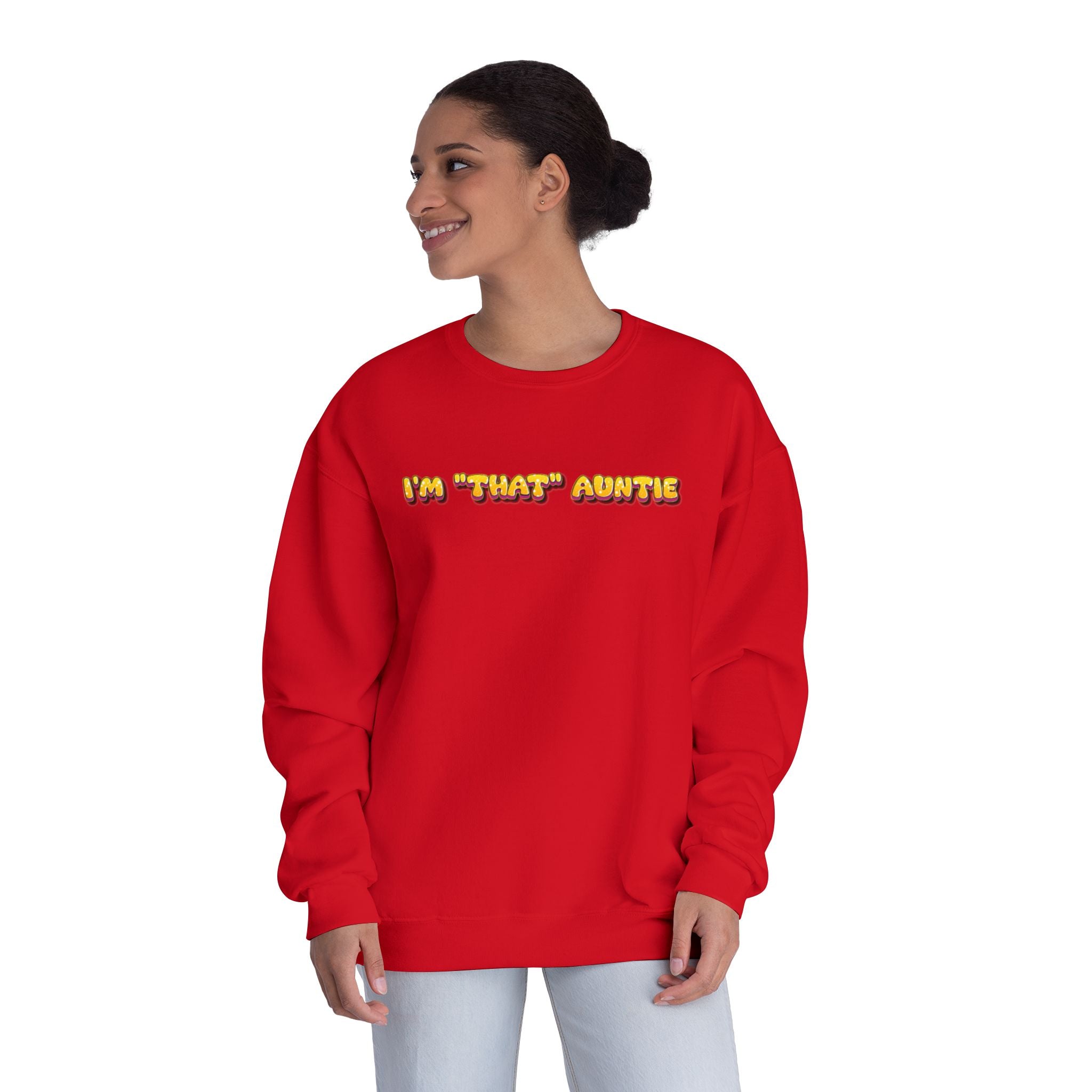 Lightweight Women's Sweatshirt - Im That Auntie Colorful