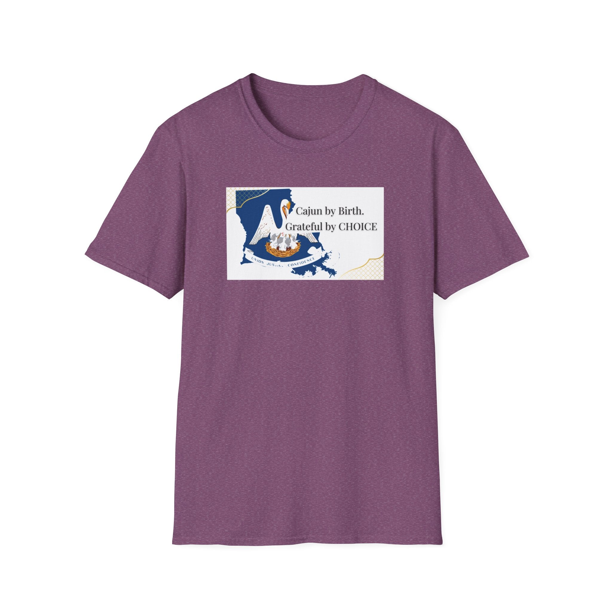 Soft Relaxed Tee Men and Women - Cajun By Birth Grateful by Choice