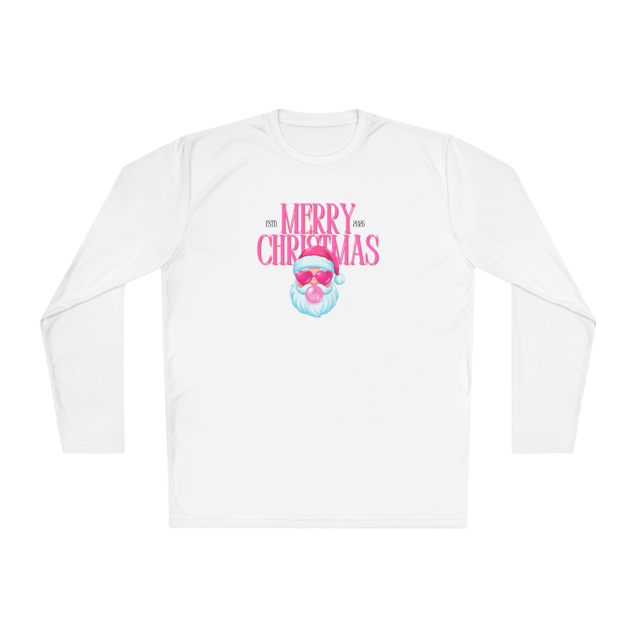 Lightweight Long Sleeve Tee - Women's - Santa Bubble Gum - Semi Fitted