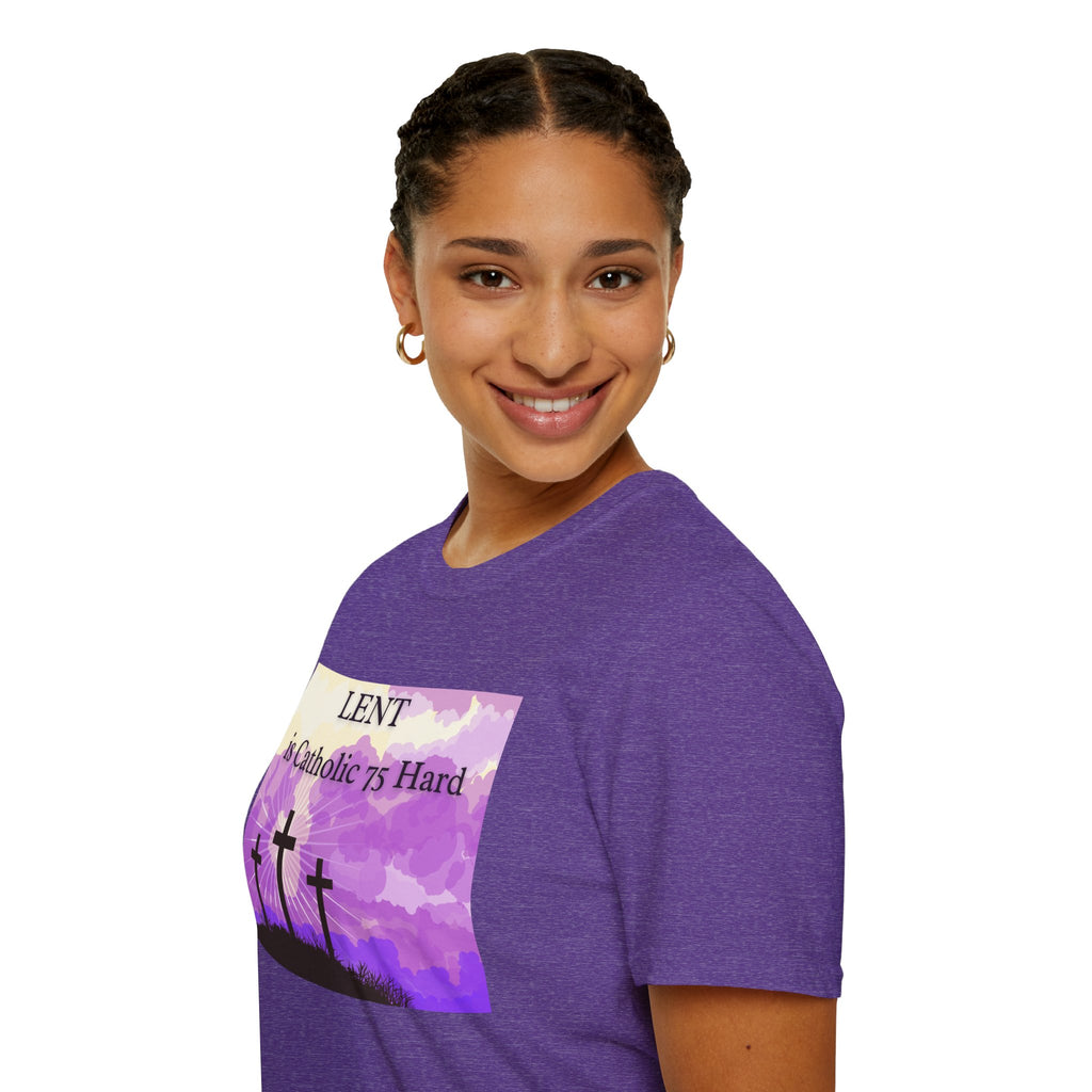 Relaxed Soft Tee Men & Women - Colorful Lent is Catholic 75 Hard