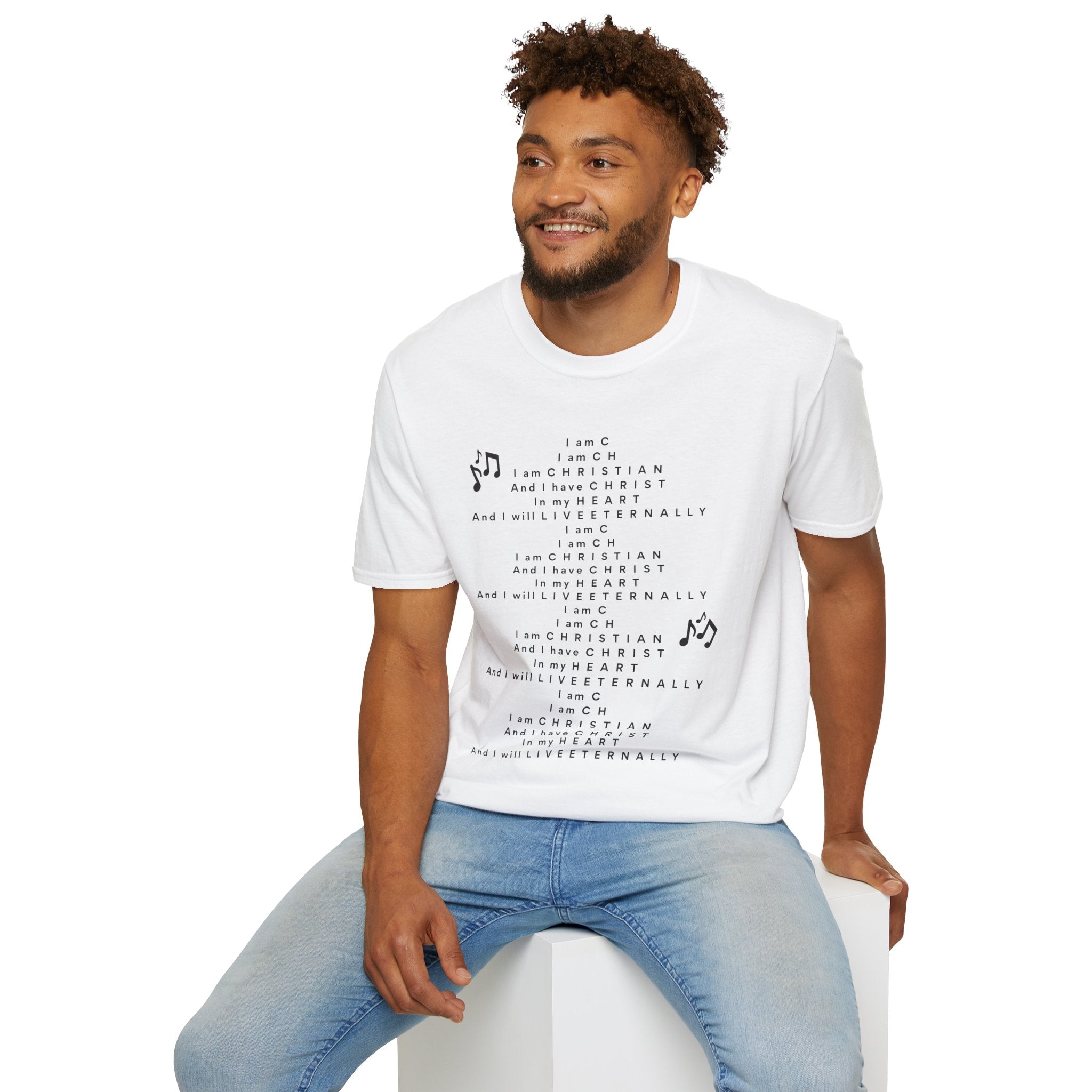 Men & Woman Softstyle T-Shirt - "C-h-r-i-s-t-i-a-n" "Song"