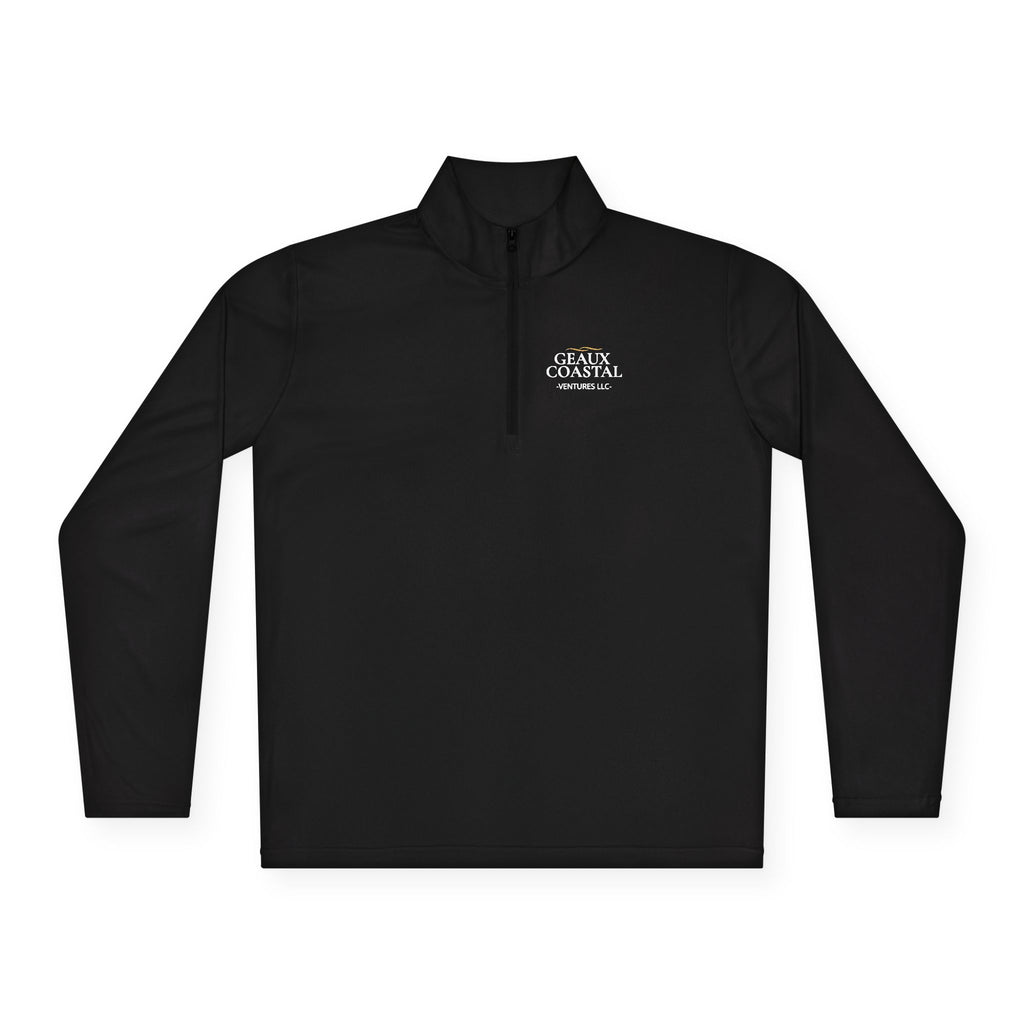 Fishing Quarter-Zip Pullover (Men & Women) -"Geaux Coastal" - Lightweight