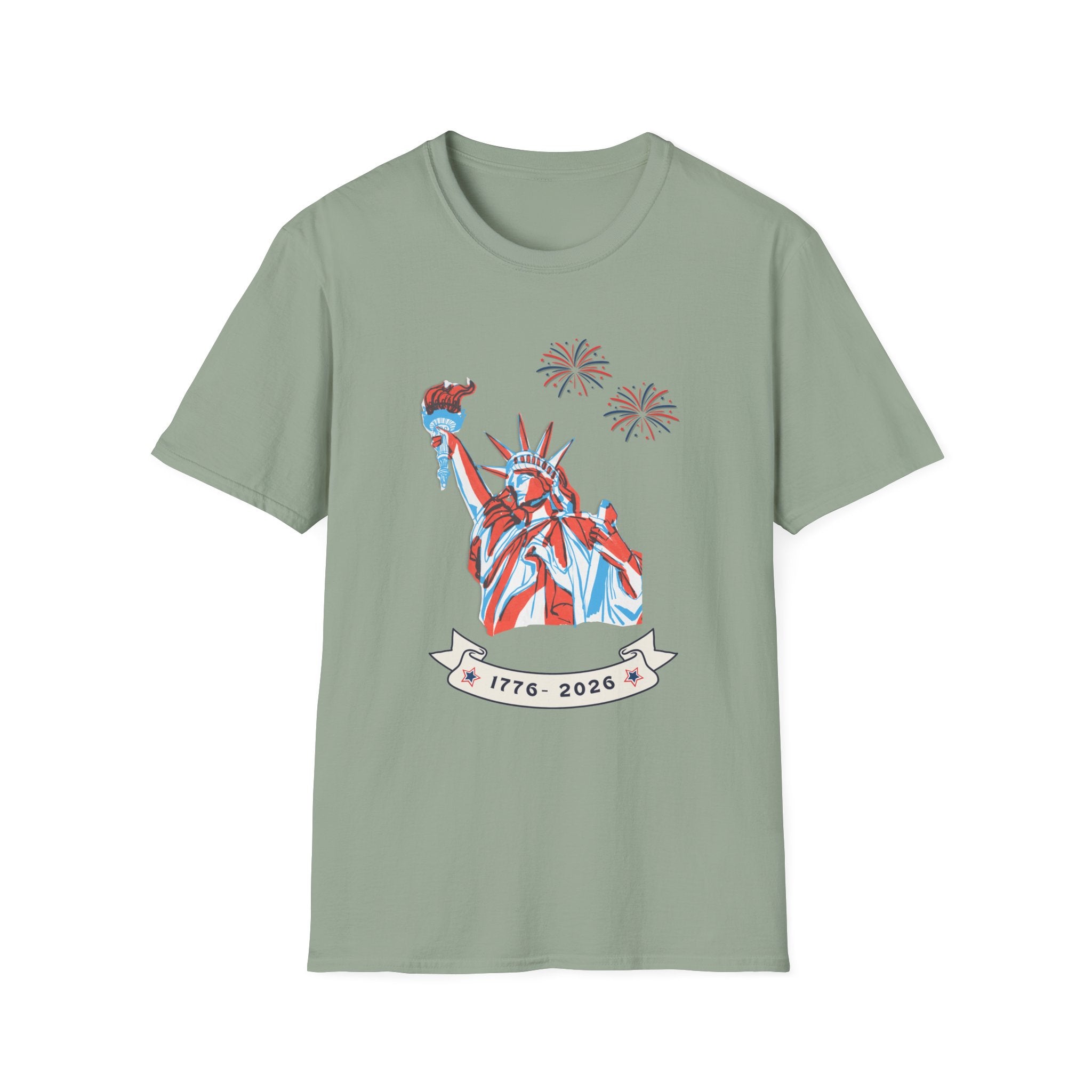 Relaxed Soft Tee- Men & Women - Statue of Liberty 250