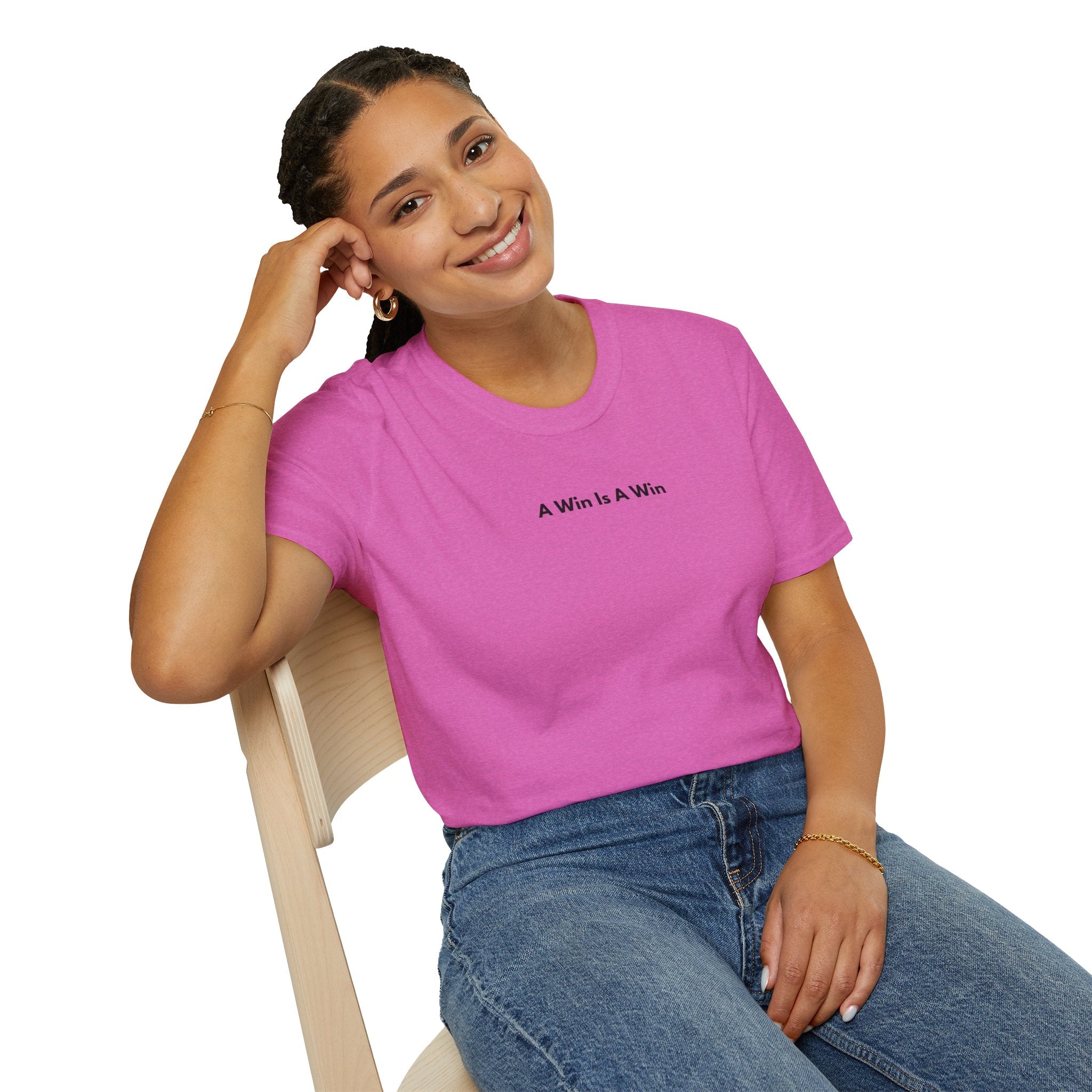 Men & Women Soft Relaxed Tee - a win is a win