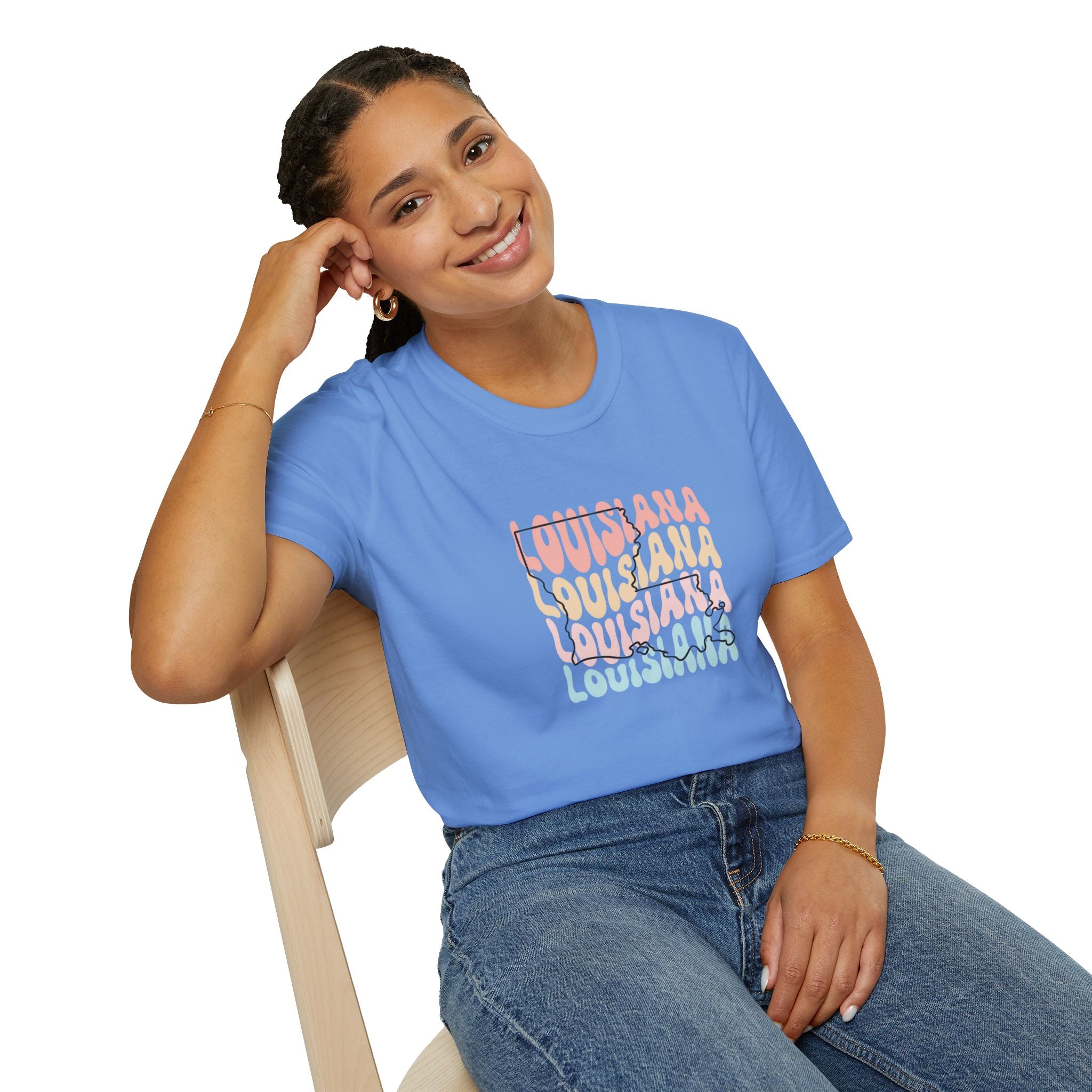 Womens Soft Relaxed Tee - Louisiana