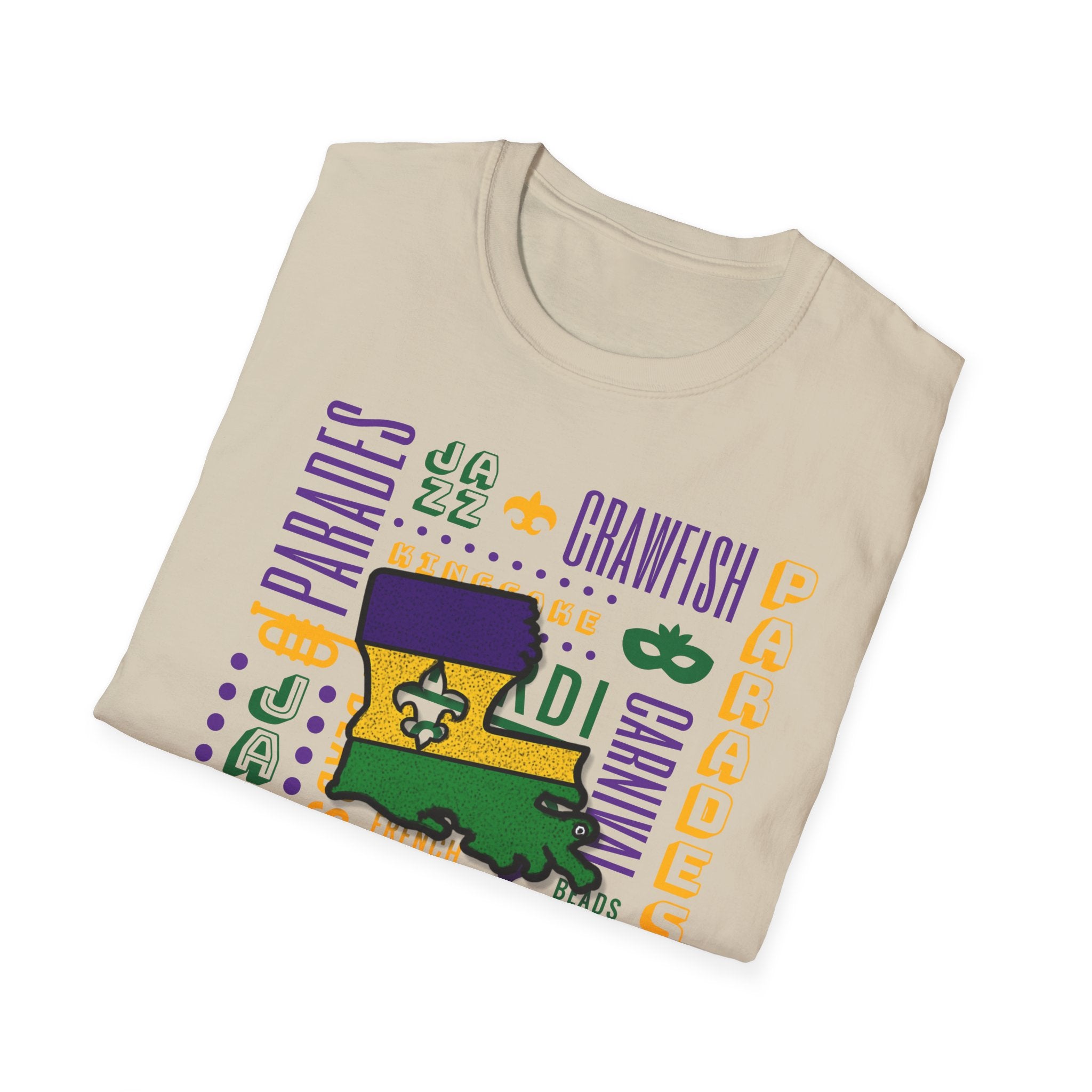 Relaxed Soft T Shirt - Men and Women - louisiana