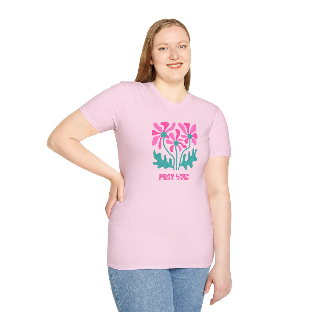 Womens Soft Tee Relaxed pray hard