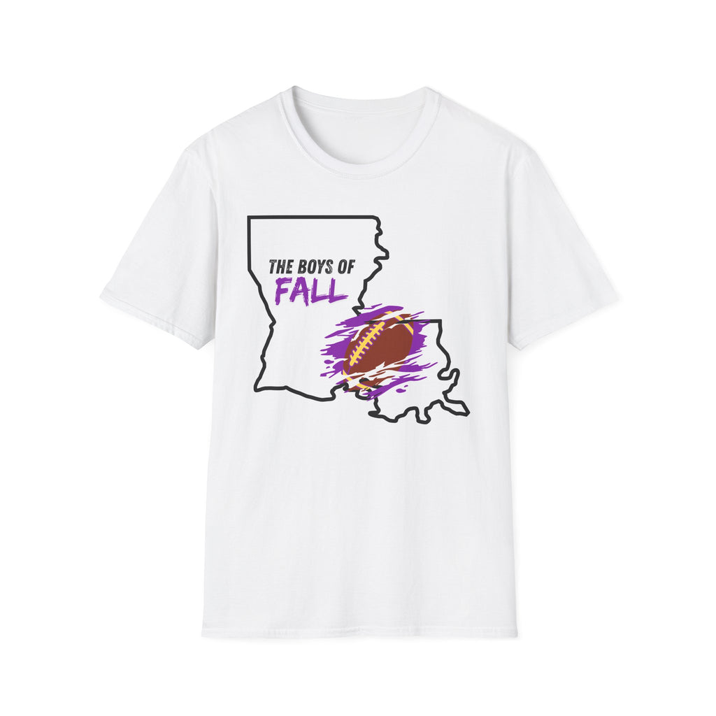 Men or Women - Soft Tee - The Boys of Fall - LSU - Tigers- louisiana State University - Football