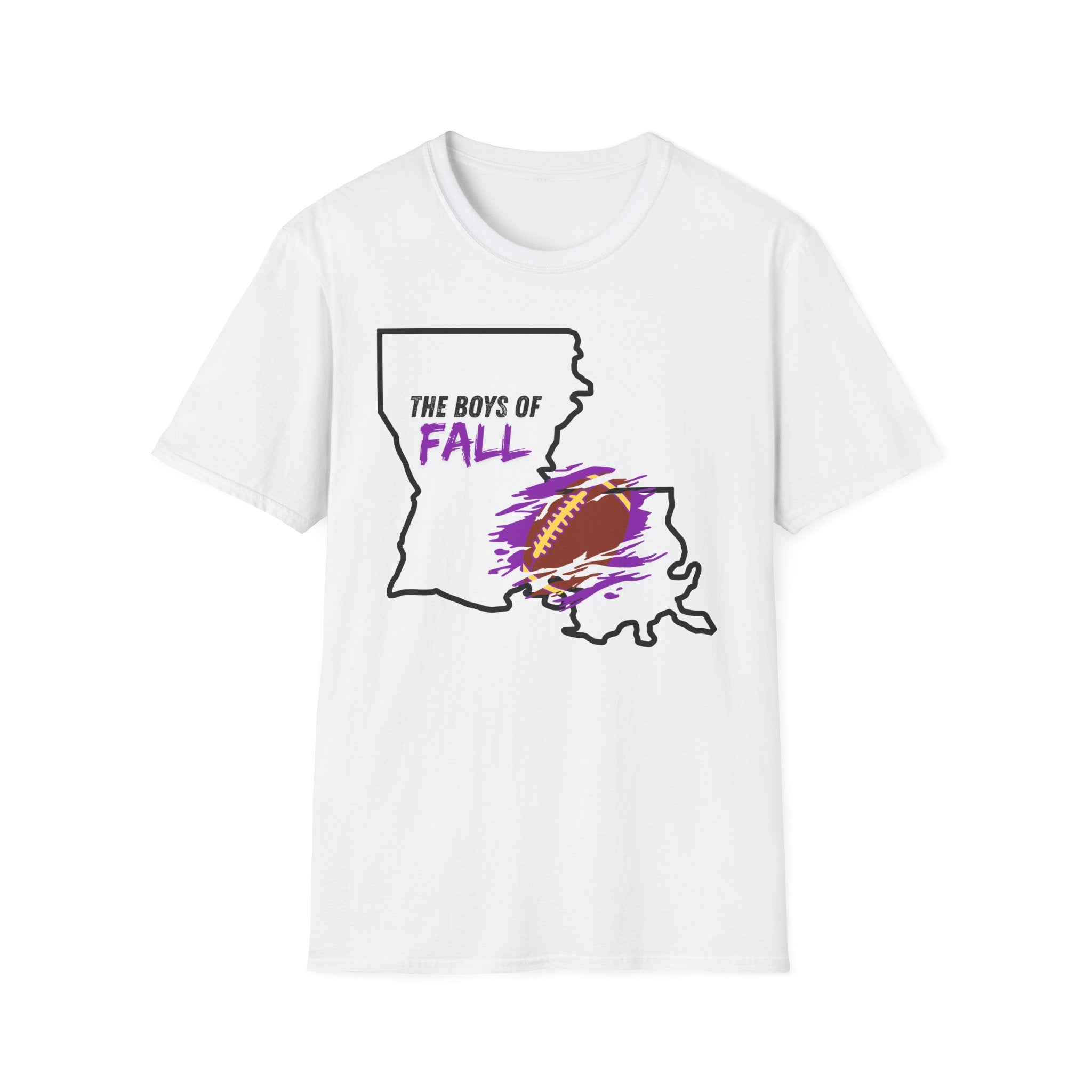 Men or Women - Soft Tee - The Boys of Fall - LSU - Tigers- louisiana State University - Football