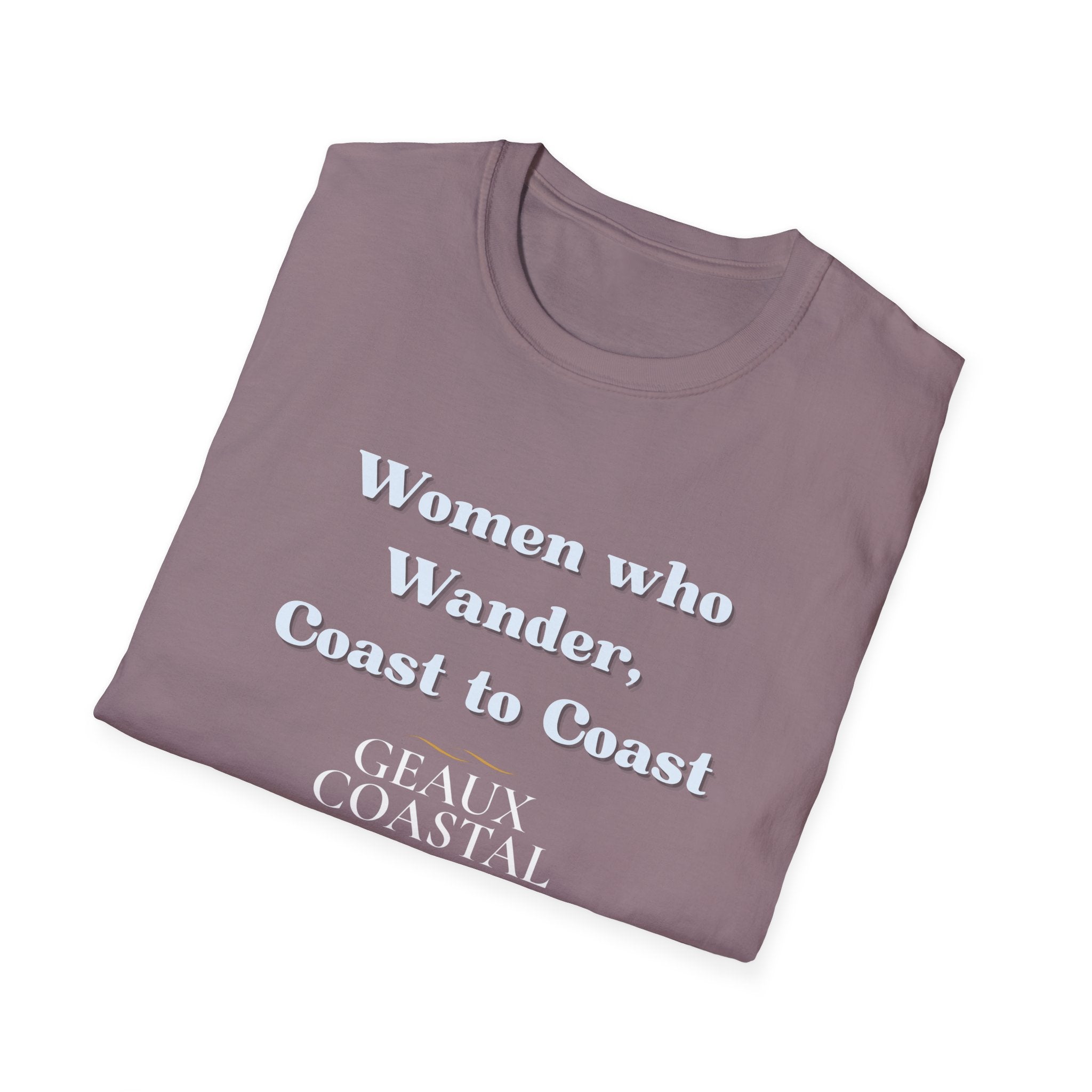 Women Soft Relaxed Tee - Women who wander coast to coast