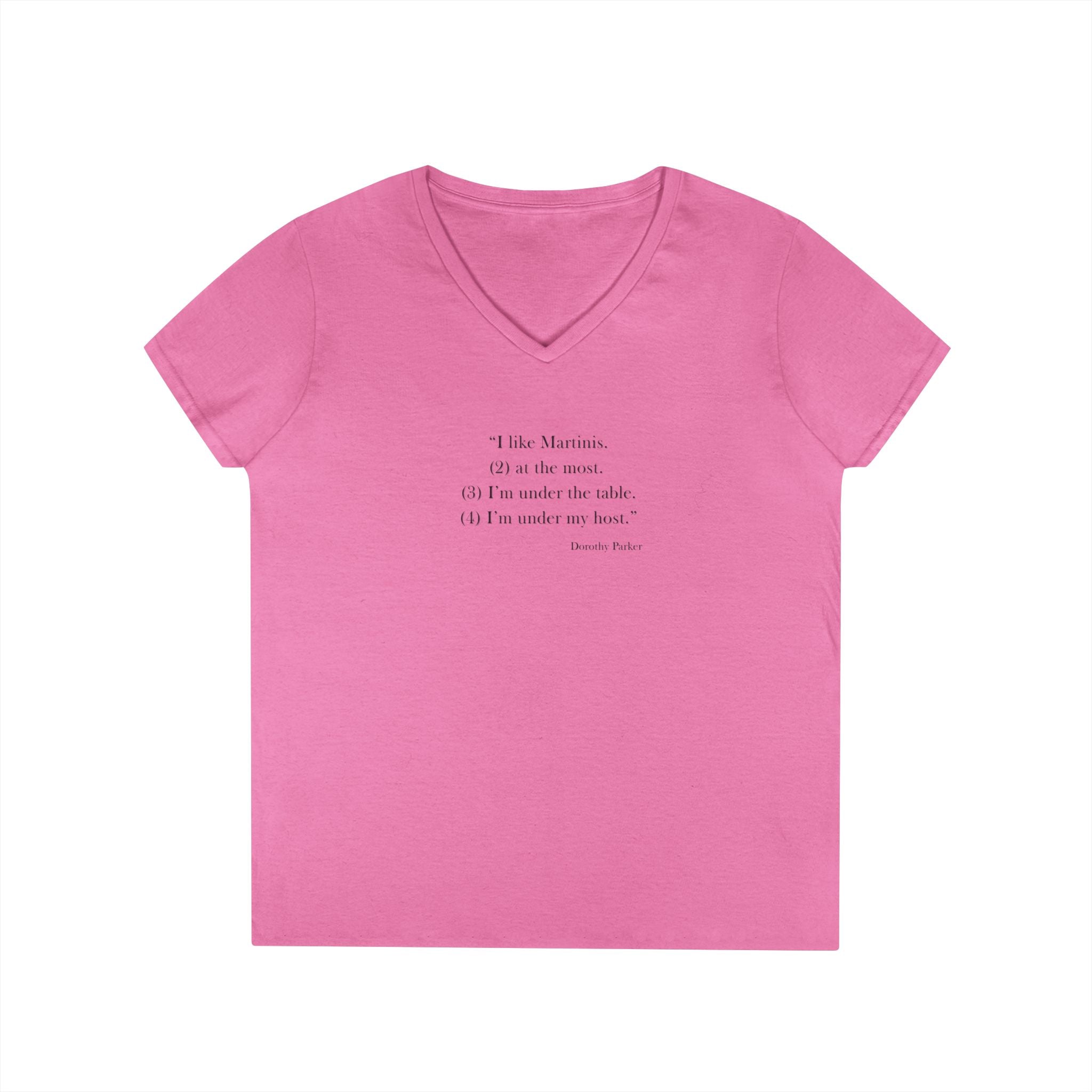 Ladies' V-Neck T-Shirt - Fitted - Martinis